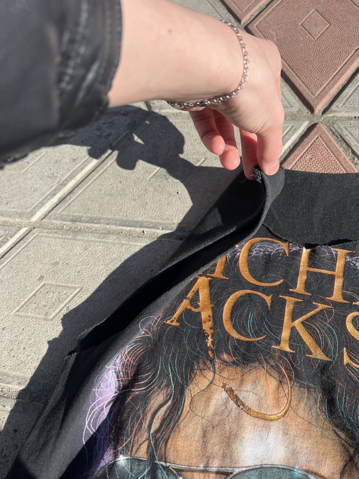 Band Tees × Vintage VINTAGE MICHAEL JACKSON KING OF POP AOP T SHIRT 1985-2009 Size US S / EU 44-46 / 1 - 6 Thumbnail