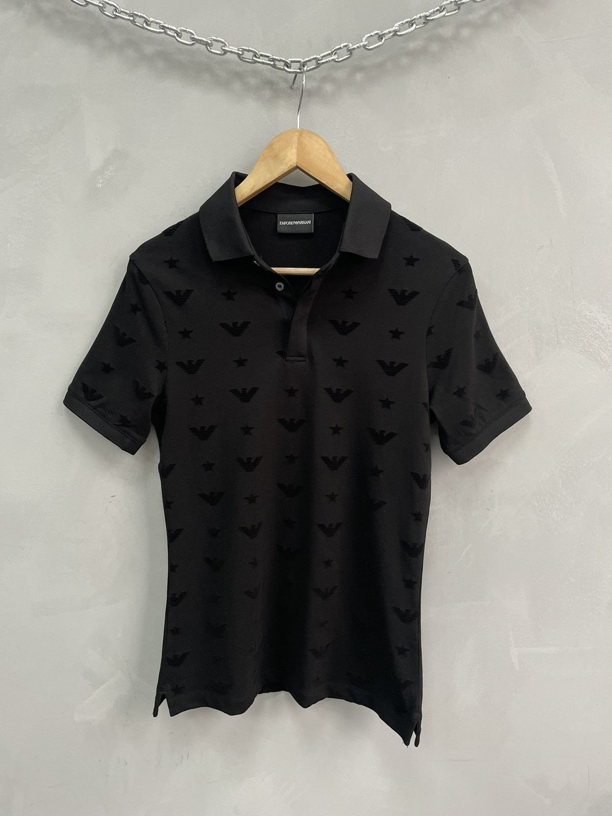 Emporio Armani Rare monogram archive Emporio Armani Polo t shirt Size US XS / EU 42 / 0 - 1 Thumbnail