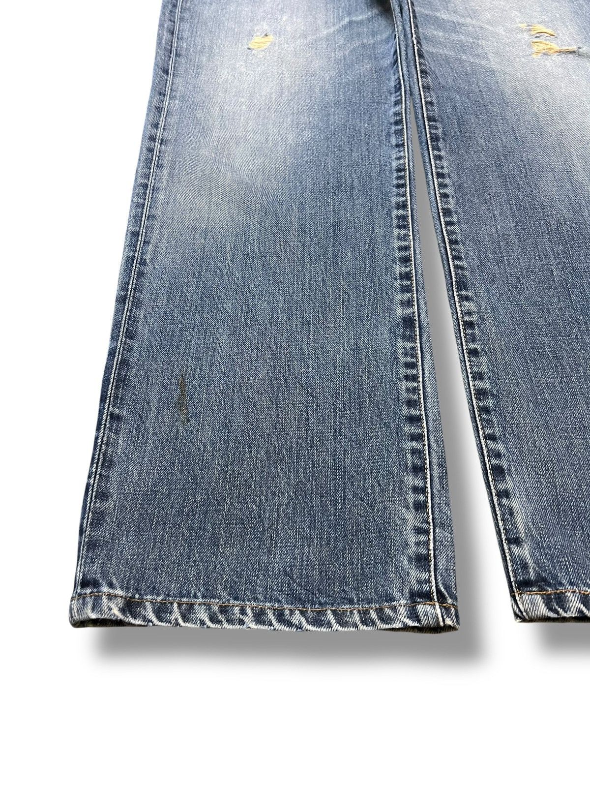 Edwin Vintage Edwin 503z Japan Faded, Distressed, Loose Fit Jeans Size US 33 - 6 Thumbnail