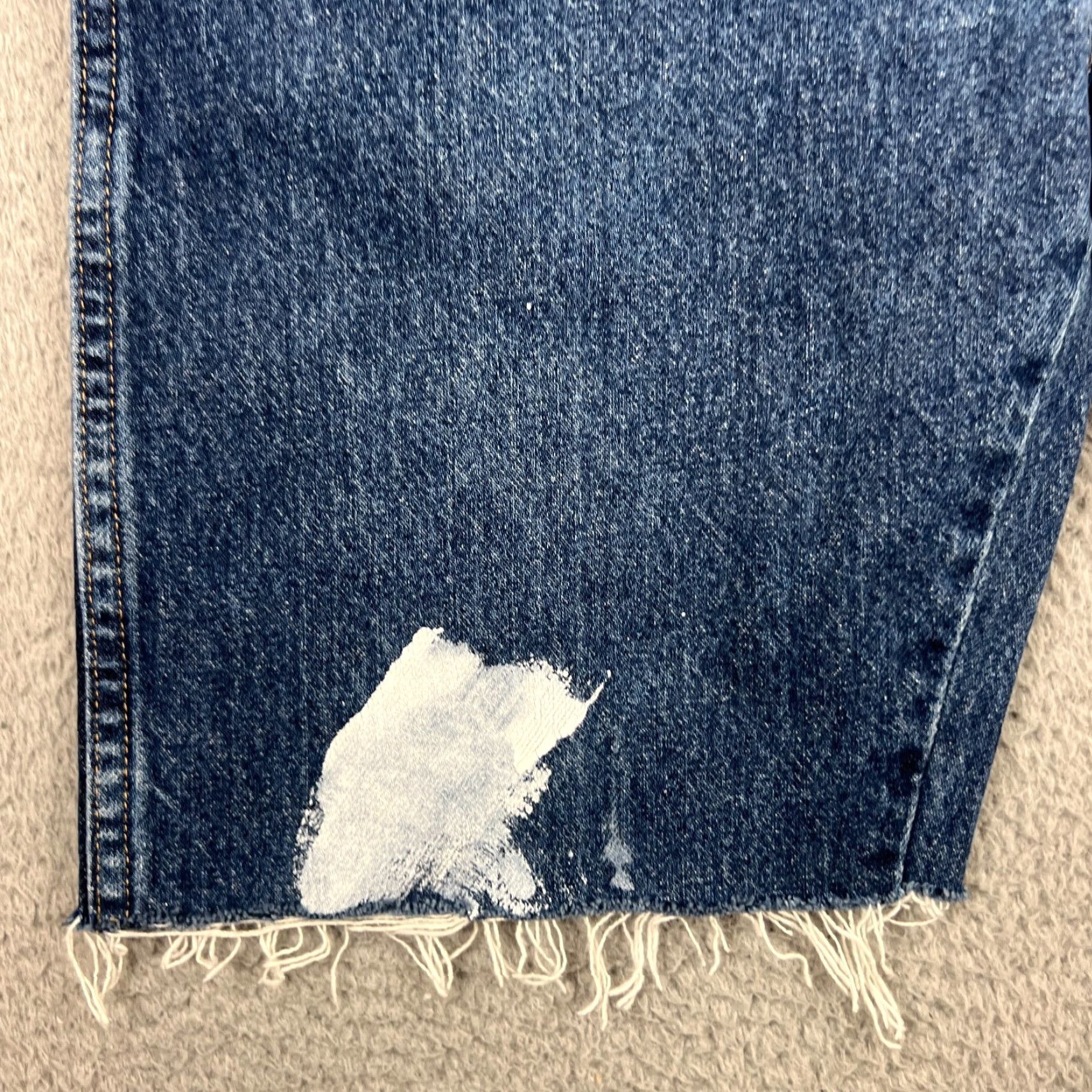 Wrangler Wrangler Button Embroidered Denim Bermuda Shorts Men's 32 Dark Wash Jorts American Grunge Size US 32 / EU 48 - 2 Thumbnail