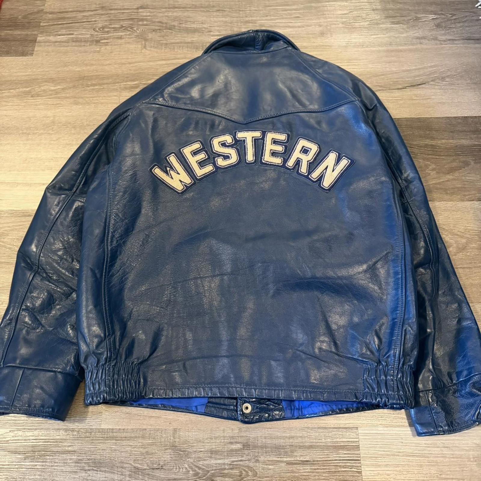 Other Vintage western university leather jacket 1980 M Size US M / EU 48-50 / 2 - 5 Thumbnail