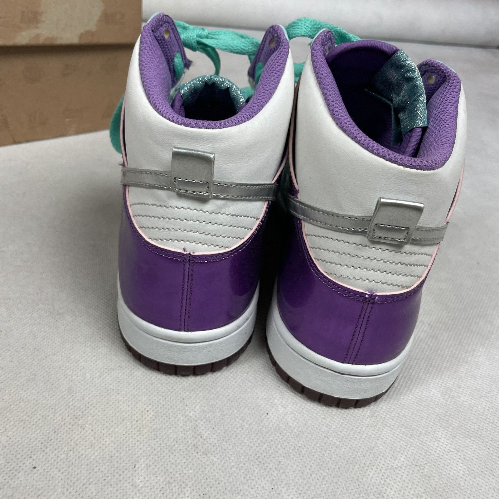 Nike Nike Dunk High GS 308319-101 White Purple Athletic Shoes 6.5 Size US 6.5 / EU 39-40 - 11 Thumbnail