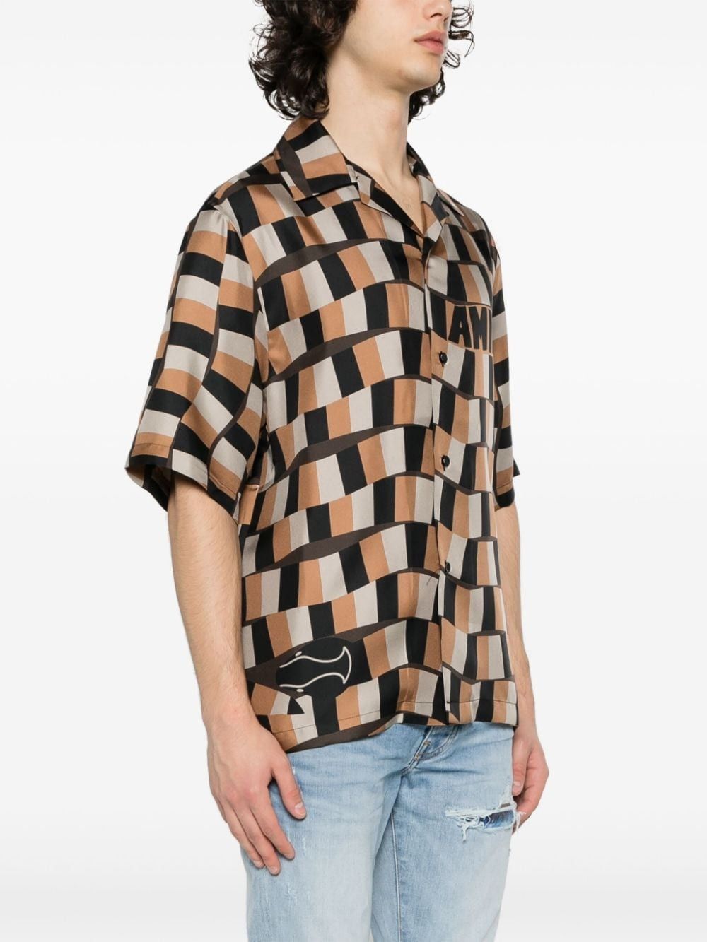 Amiri o1w1db10125 Bowling Shirt in Multicolor Size US M / EU 48-50 / 2 - 3 Thumbnail