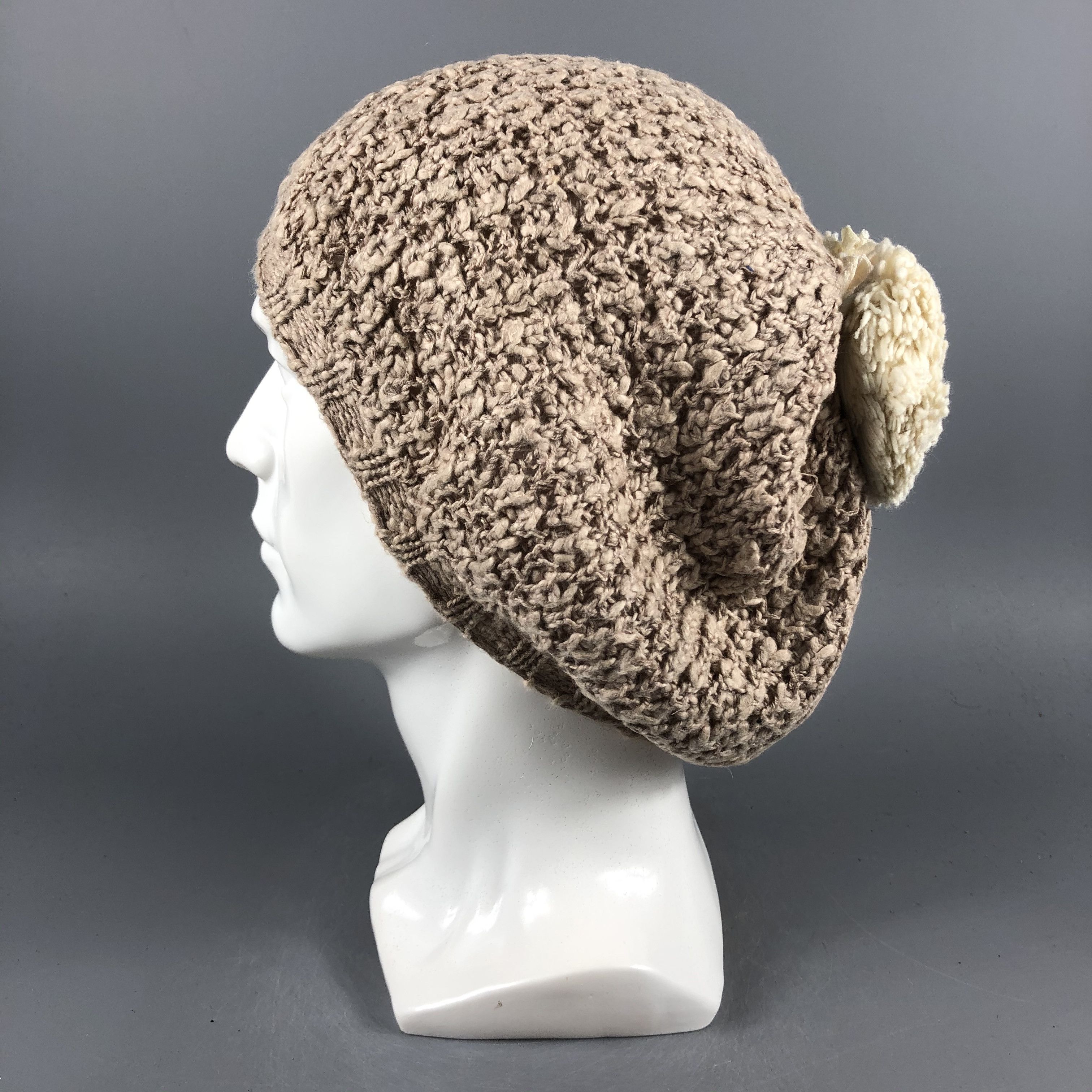 Japanese Brand × Vintage Womens Ehyphenworld Gallery PomPom Beanie Hat Snow Cap D1072 Size ONE SIZE - 2 Thumbnail