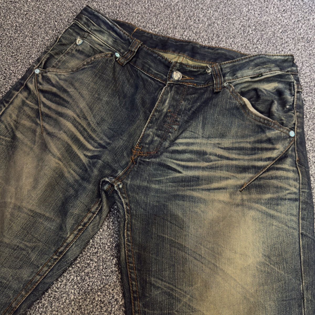 Denim & Co. Vintage 90s Distressed Rusty Denim AVH Custome Size US 32 / EU 48 - 4 Thumbnail