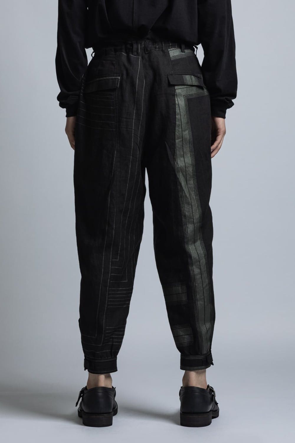 The Viridi-anne BNWT Linen Cuff Pants Square Print - JP 3 US 30-33 Size US 32 / EU 48 - 8 Thumbnail