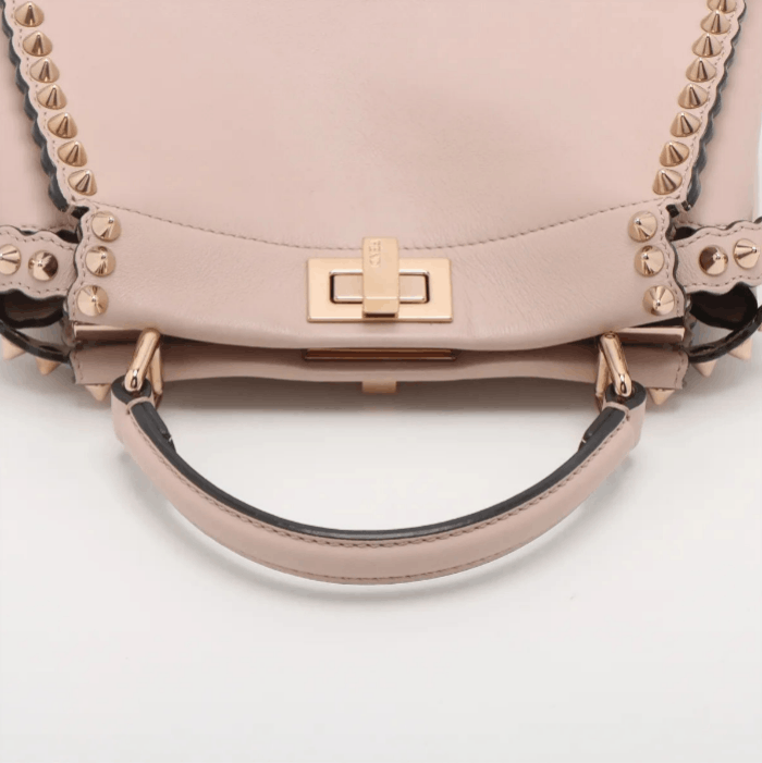 Fendi Mini Peekaboo Leather Studs Two-Way Handbag Size ONE SIZE - 5 Thumbnail