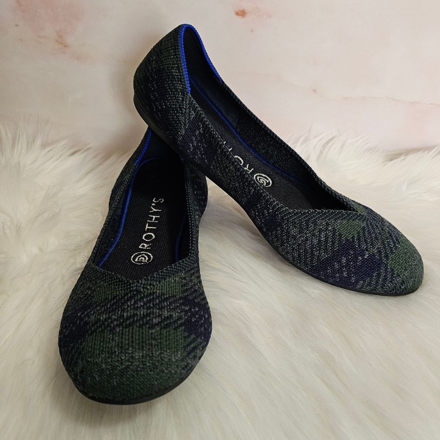 Rothy's Rothy's Limited Ed The Flat Forest Tartan Round Toe Shoes 9 Size US 9 / IT 39 - 1 Thumbnail