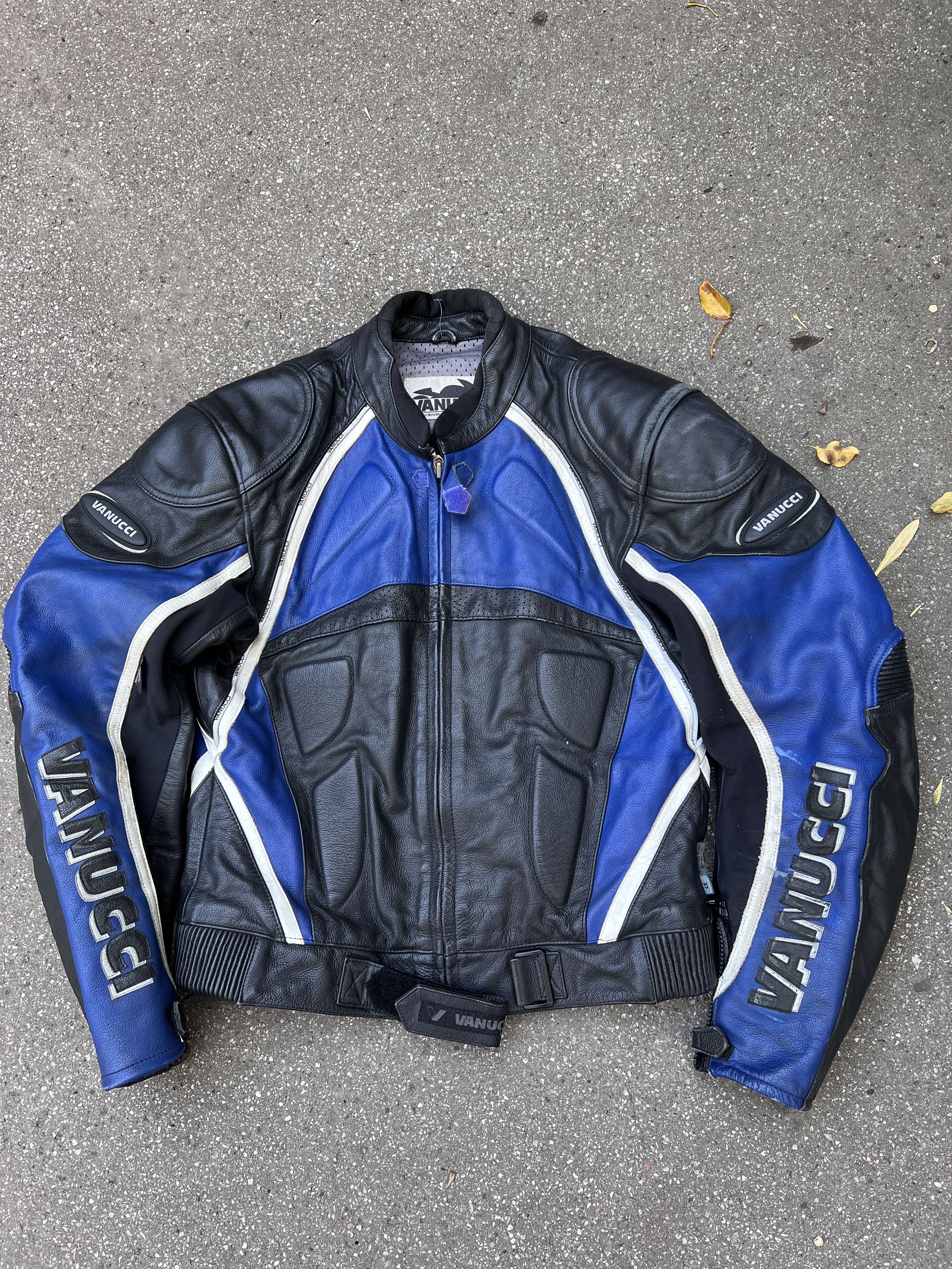 Japanese Brand VTG racing leather jacket biker balenciaga rick owens style Size US S / EU 44-46 / 1 - 1 Thumbnail