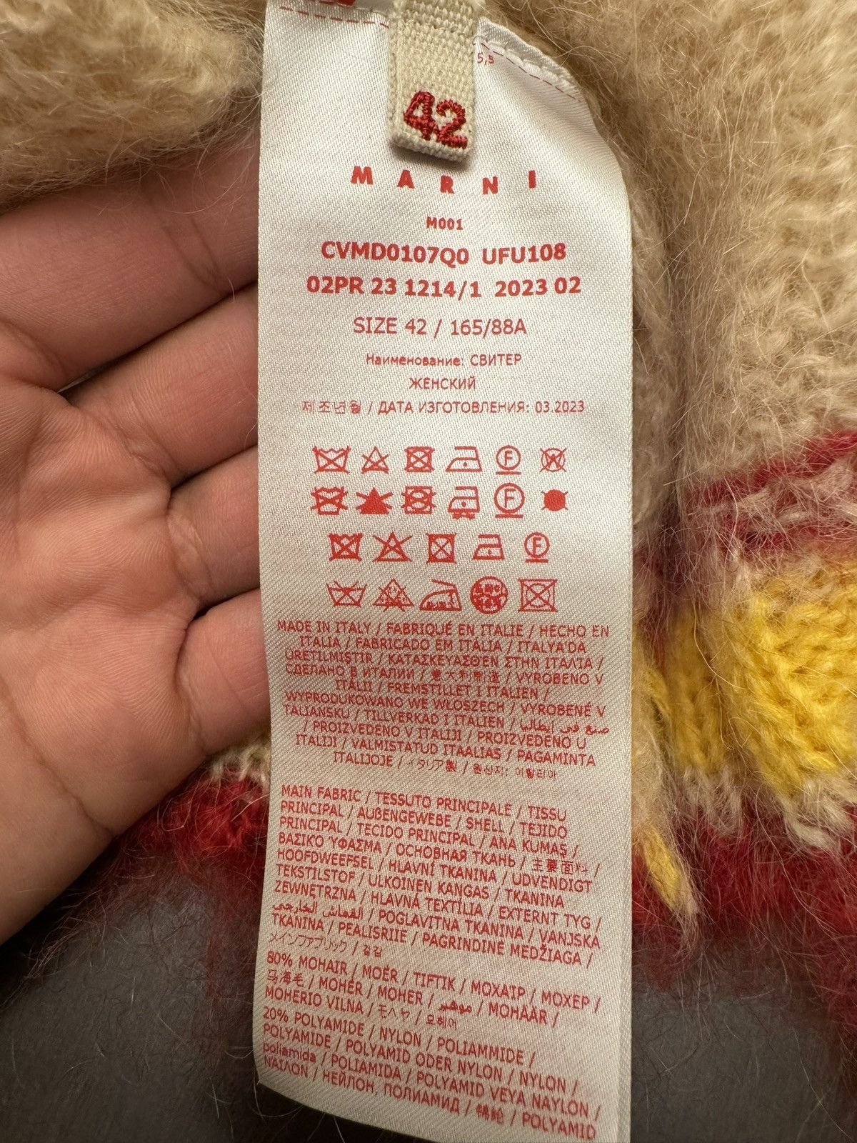 Marni Marni Fuzzy Wuzzy Size US XL / EU 56 / 4 - 4 Thumbnail