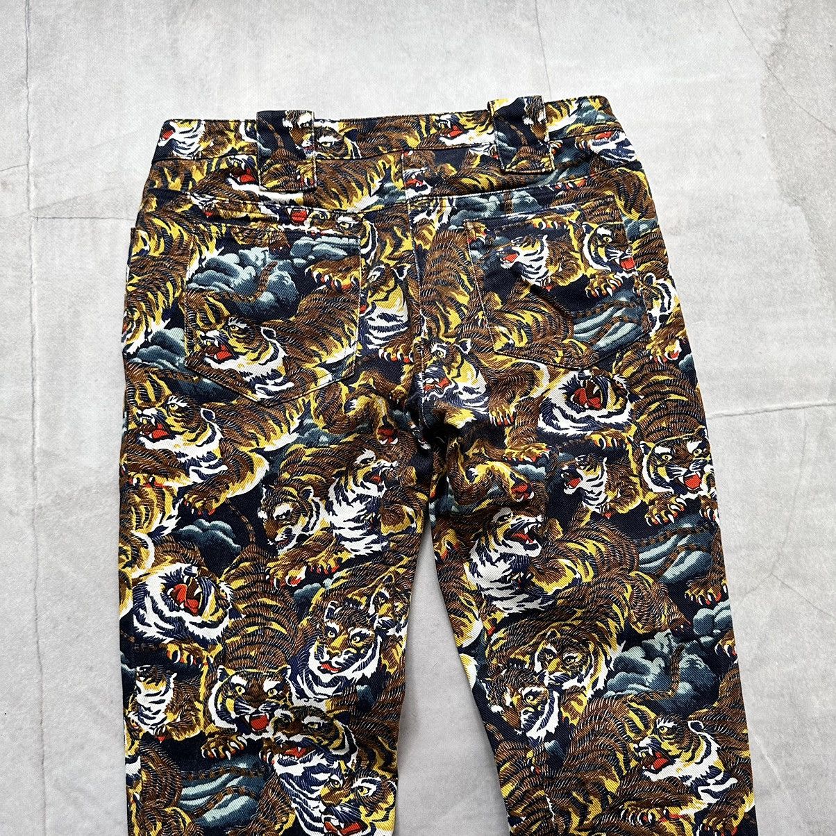 Ed Hardy × Hysteric Glamour × Kenzo RARE Kenzo Vintage Tigers Monogram Jeans Pants Gucci Vibe Size 36" / US 14 / IT 50 - 14 Thumbnail