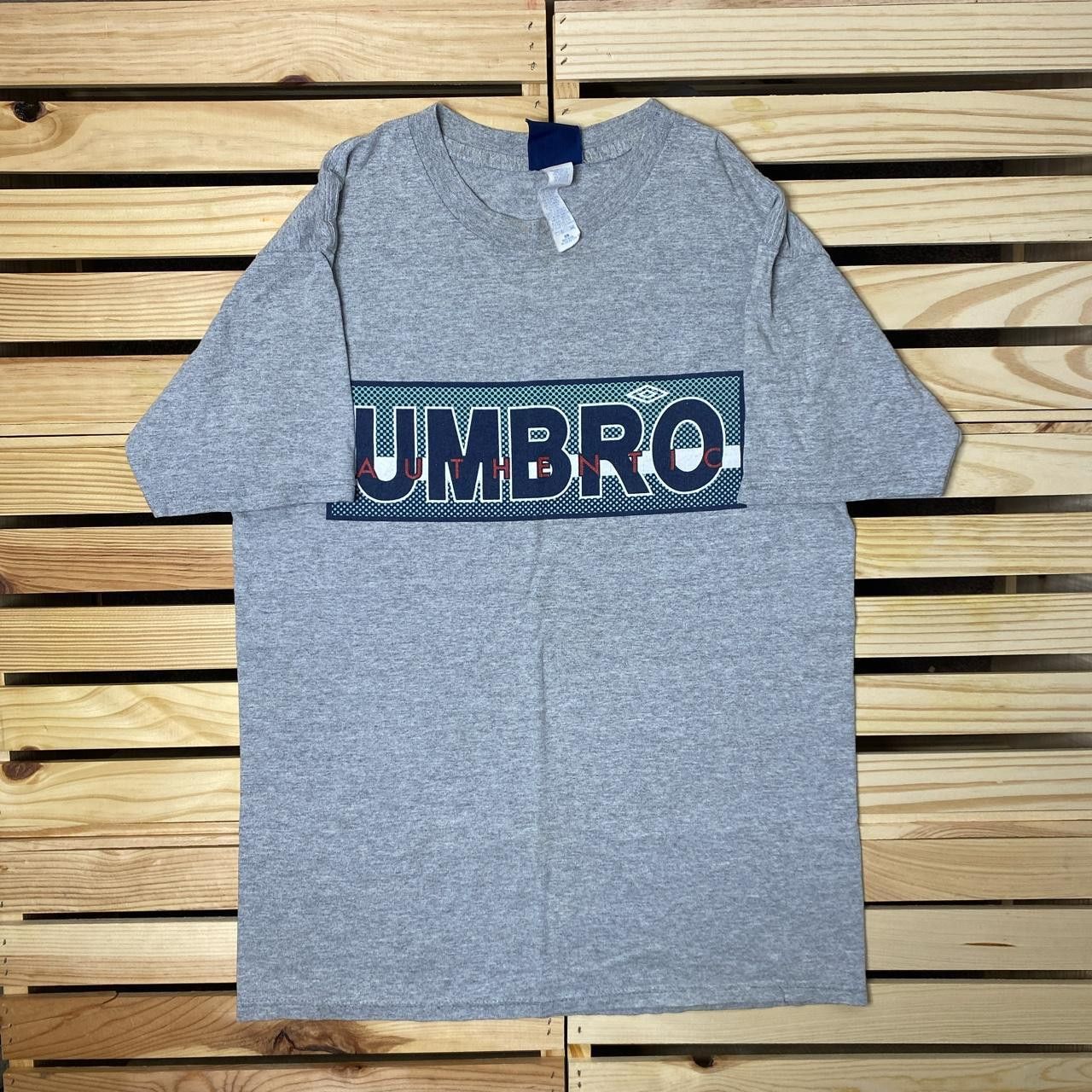 Umbro Vintage Umbro Gray Soccer Tee Size Medium Size US M / EU 48-50 / 2 - 1 Thumbnail