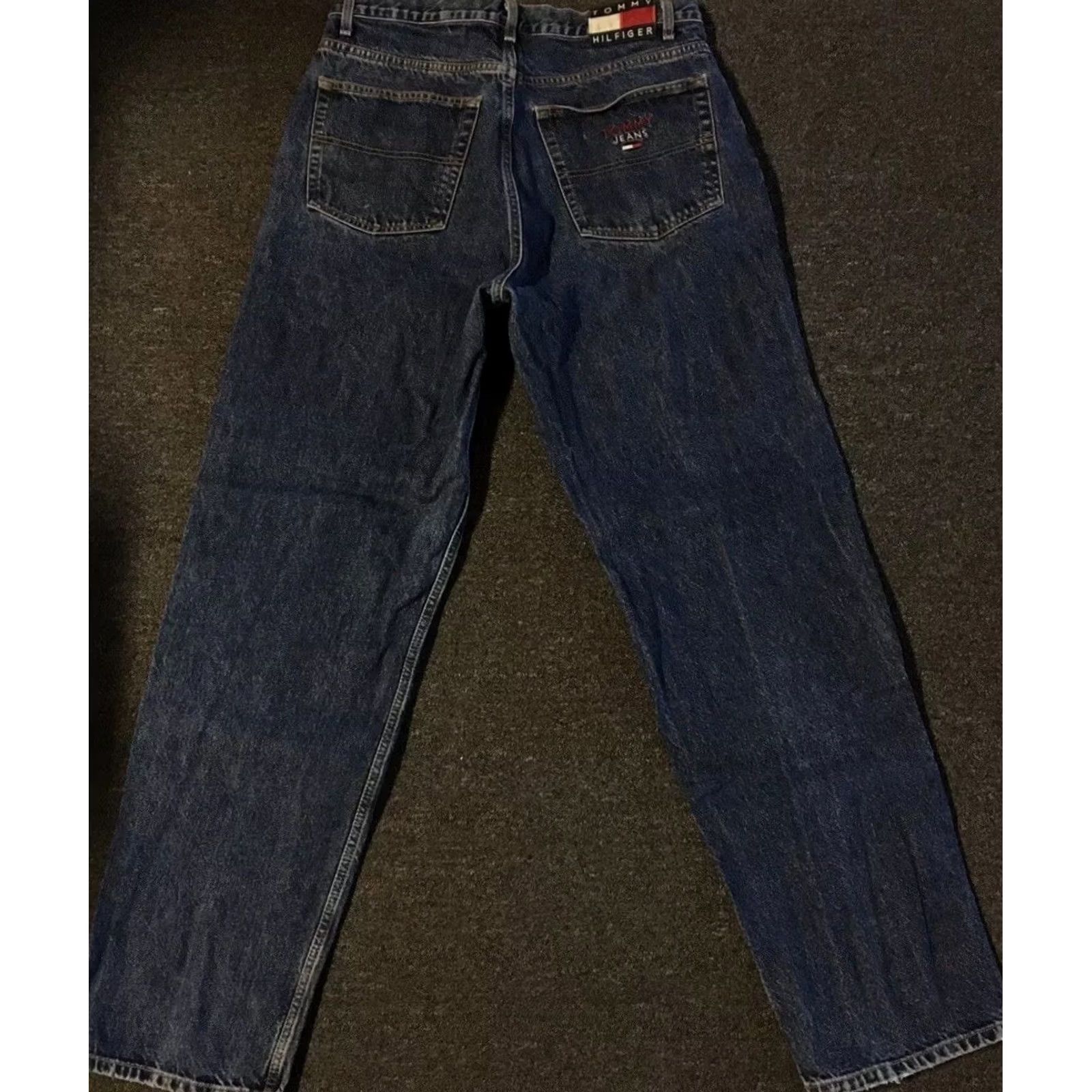 Tommy Hilfiger VINTAGE Tommy Hilfiger Jeans Denim 90s 80s Grunge Skater Distressed 34 Men Blue Jeans Belt X Jeans Products Size US 34 / EU 50 - 2 Thumbnail