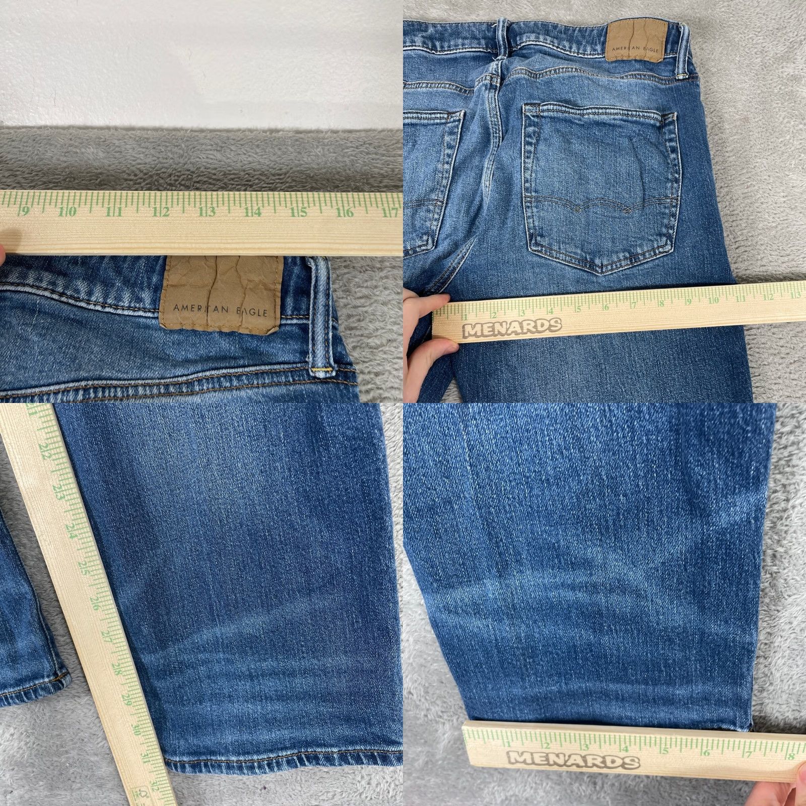 American Eagle Outfitters American Eagle Outfitters Jeans Mens 32x32 Blue Relaxed Straight Denim 5-Pocket Comfort Stretch Button Zip Size US 32 / EU 48 - 8 Thumbnail