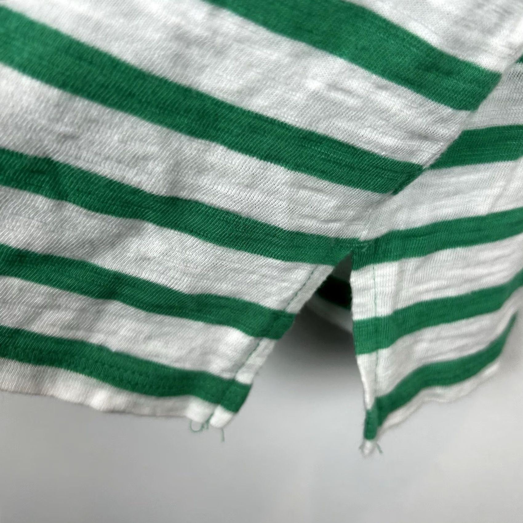 Vintage Chicos Shirt Womens M Striped Green White Casual Bling Collar Kelly Vacation Shirt T-Shirt Womens M Green Striped Casual Bling Collar Kelly Vacation Size M / US 6-8 / IT 42-44 - 6 Thumbnail