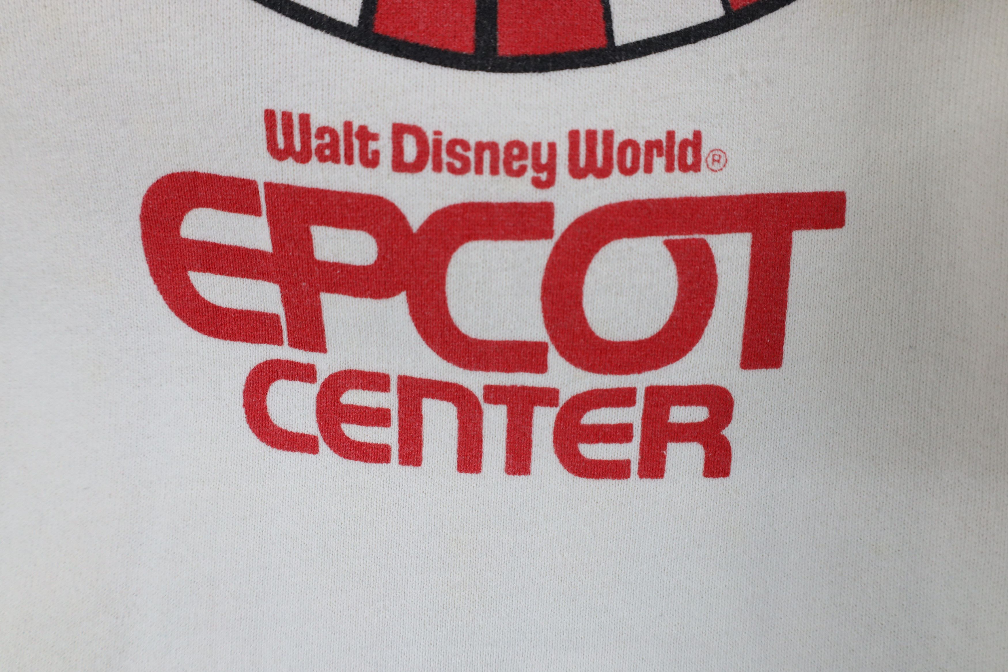 Disney × Vintage Vintage 80s Disney Epcot Center Spell Out Sweatshirt USA Size L / US 10 / IT 46 - 9 Thumbnail