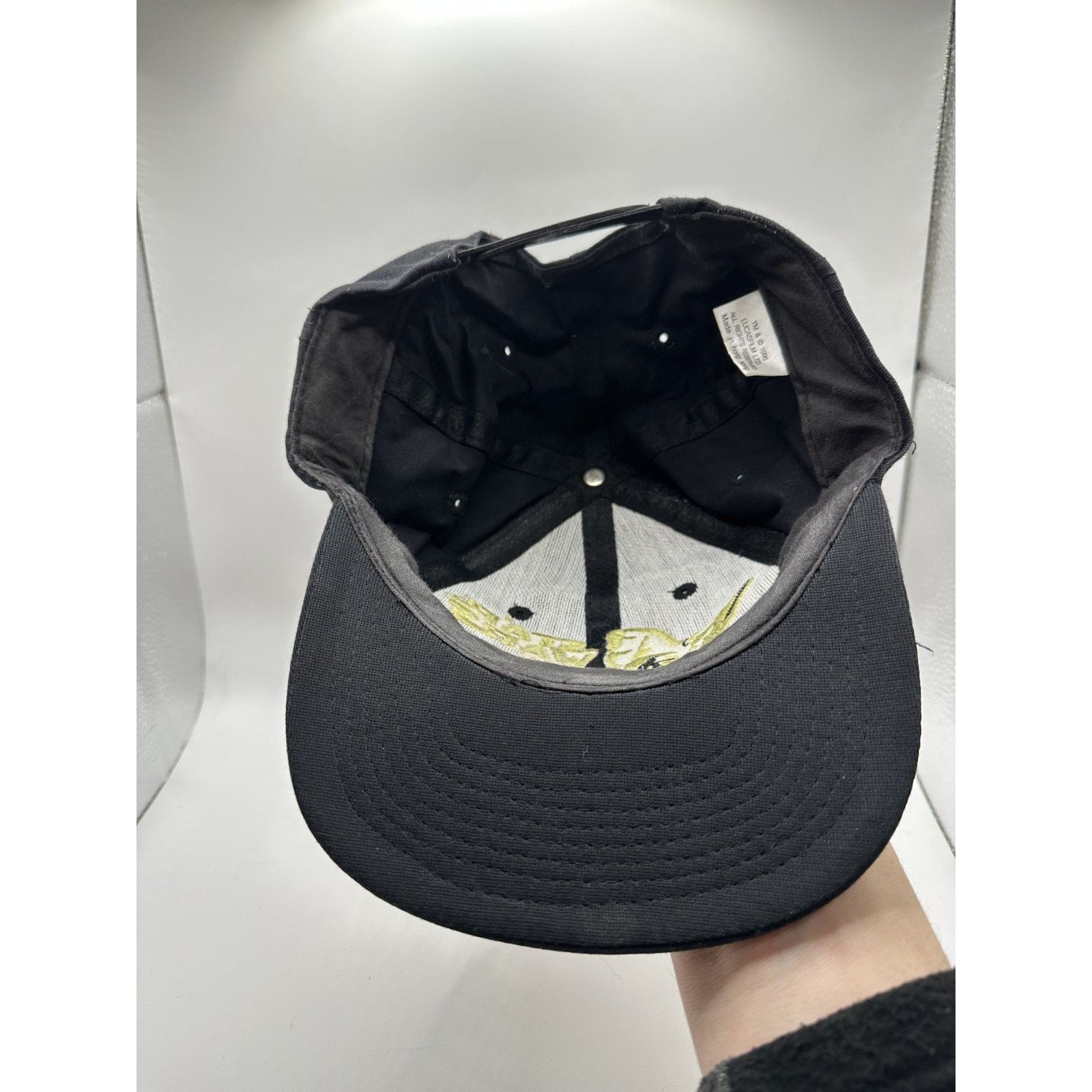 Star Wars Vintage 1996 Star Wars Yoda Snapback Hat Black Size ONE SIZE - 5 Thumbnail