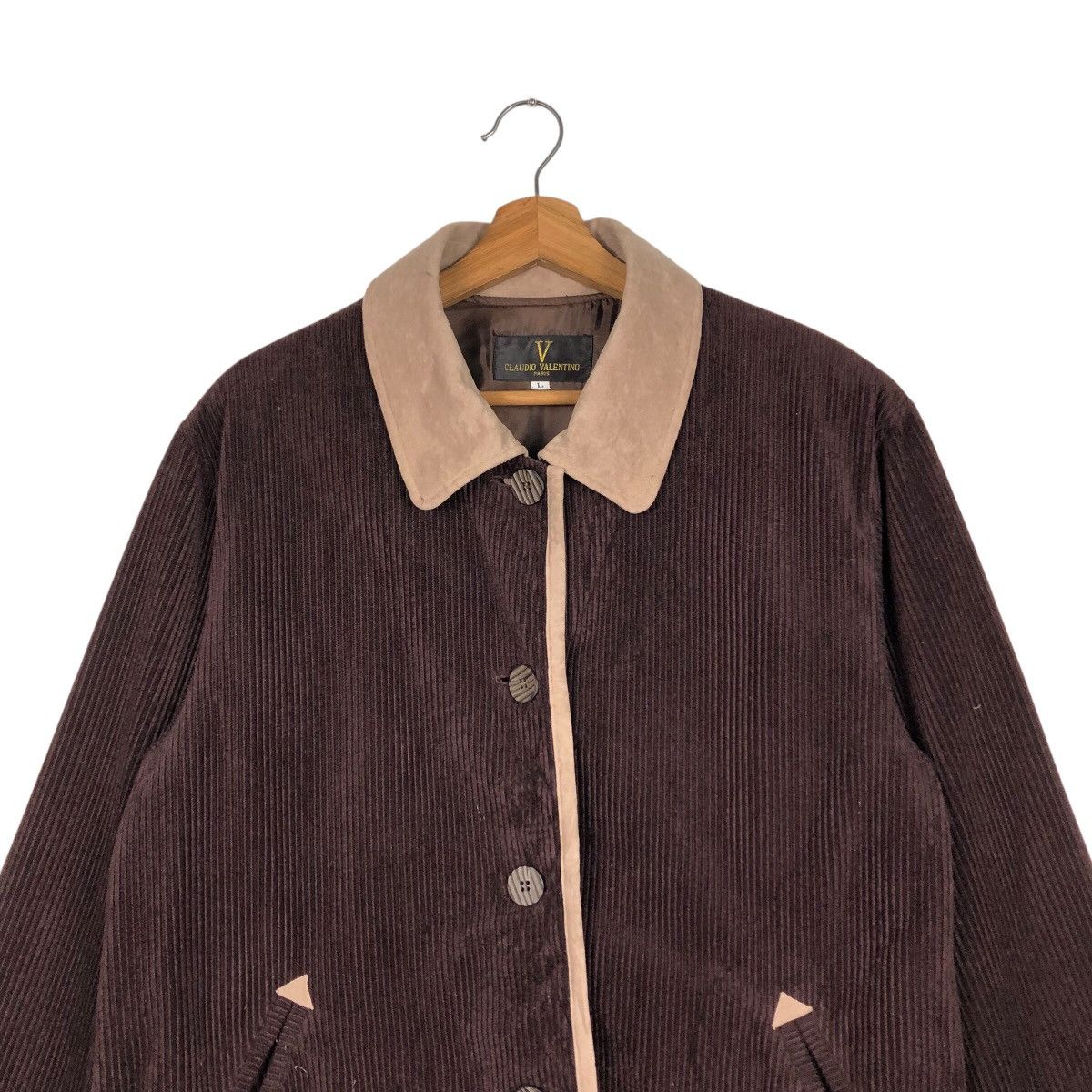 Japanese Brand 📌Vintage Button Jacket Claudio Valentino Paris Size US L / EU 52-54 / 3 - 4 Thumbnail