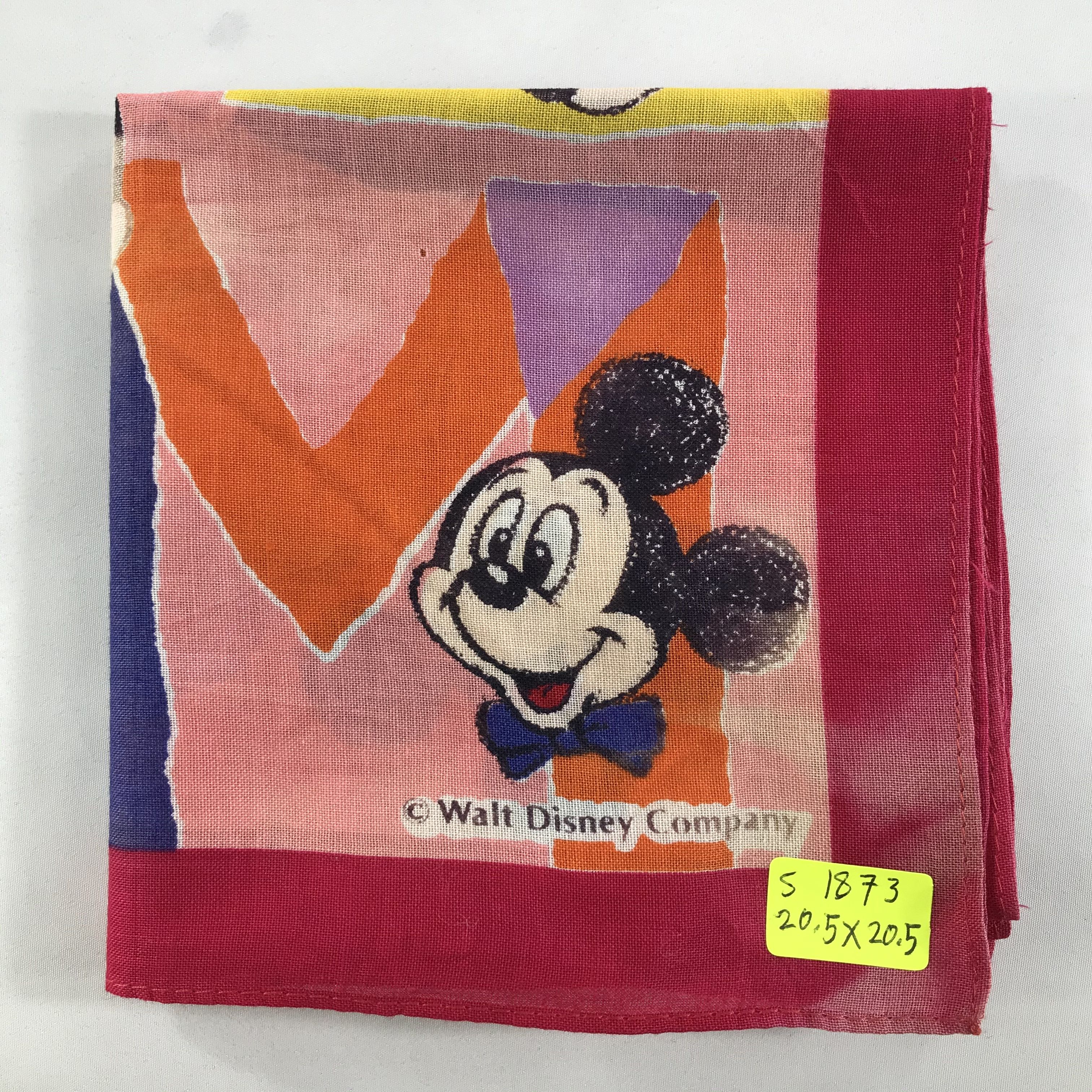 Disney × Vintage Disney Bandana / Handkerchief / Neckerchief - S1873 Size ONE SIZE - 8 Thumbnail