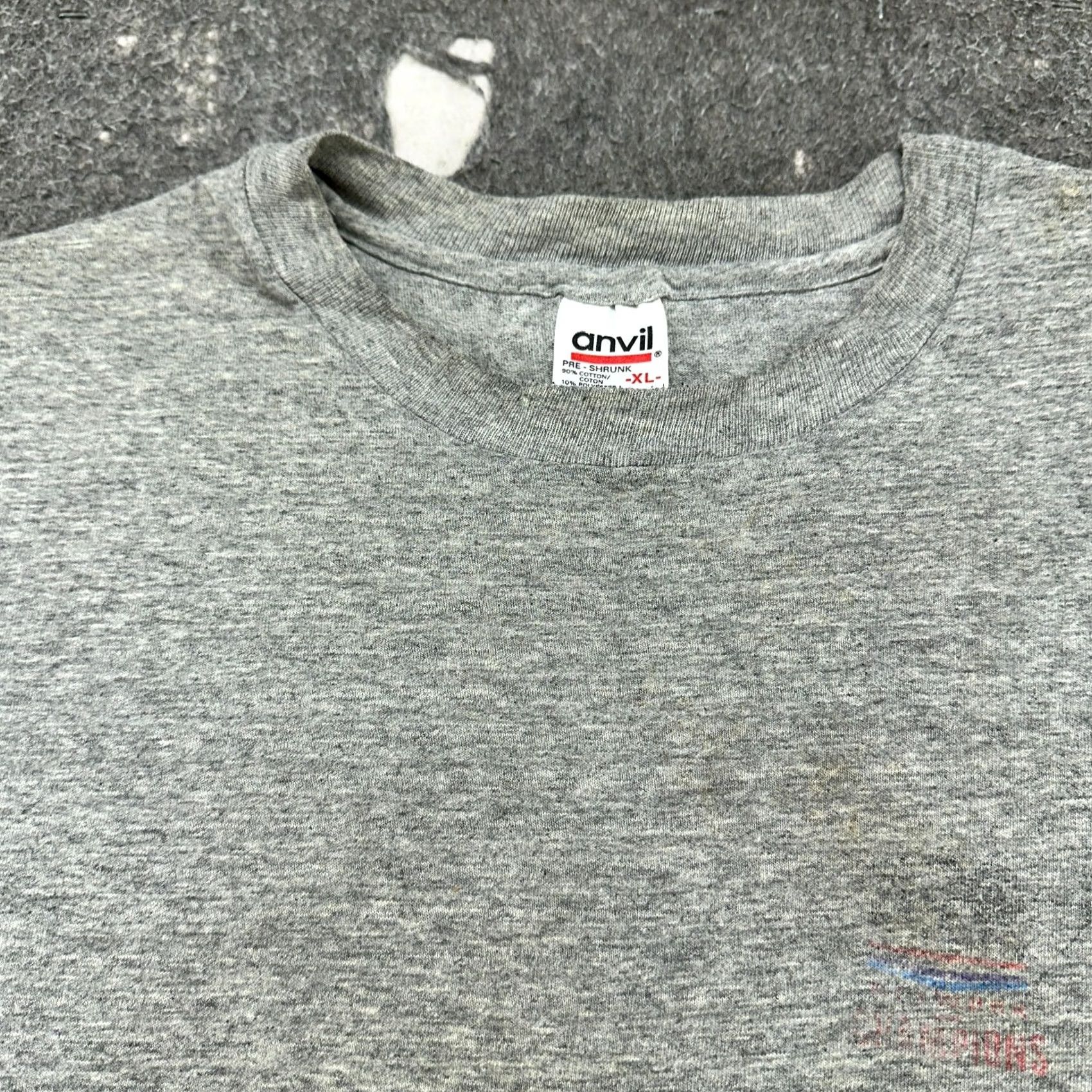Anvil VINTAGE HBO Boxing After Dark Shirt Mens XL Grey Short Sleeve Cotton USA 90s Size US XL / EU 56 / 4 - 4 Thumbnail