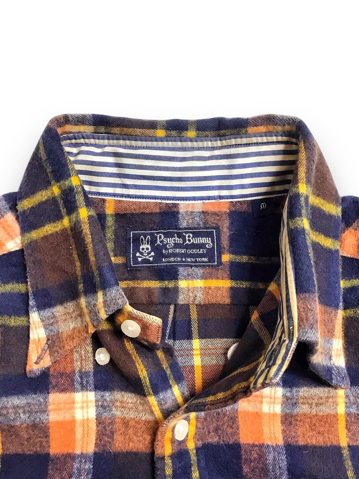 Psycho Bunny 2005 Psycho Bunny By Robert Godley Vintage Plaid Flannel Size US M / EU 48-50 / 2 - 6 Thumbnail