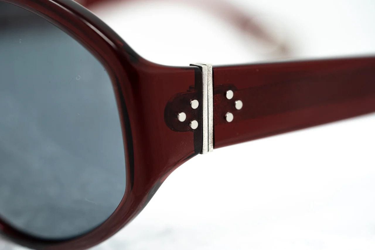 Ann Demeulemeester Ann Demeulemeester Sunglasses Oversized Bordeaux Red Size ONE SIZE - 8 Thumbnail