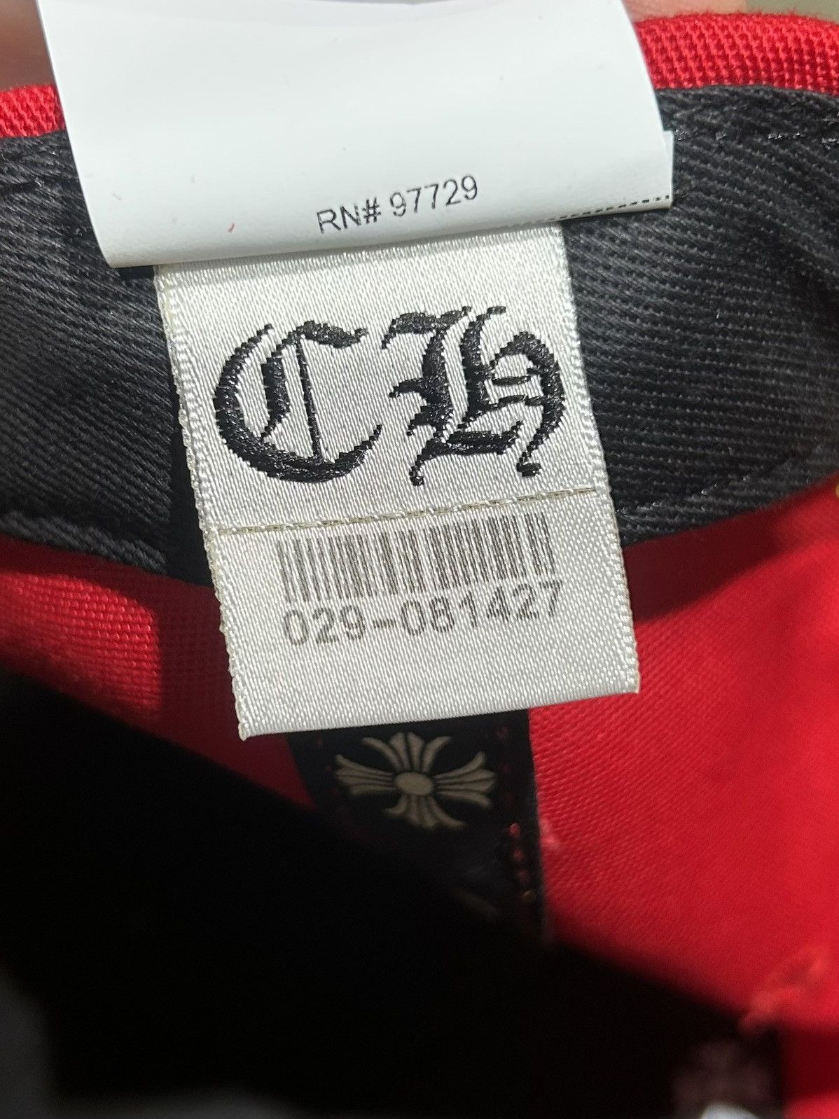 Chrome Hearts Chrome Hearts CH Baseball Hat Red/Yellow Size ONE SIZE - 12 Thumbnail