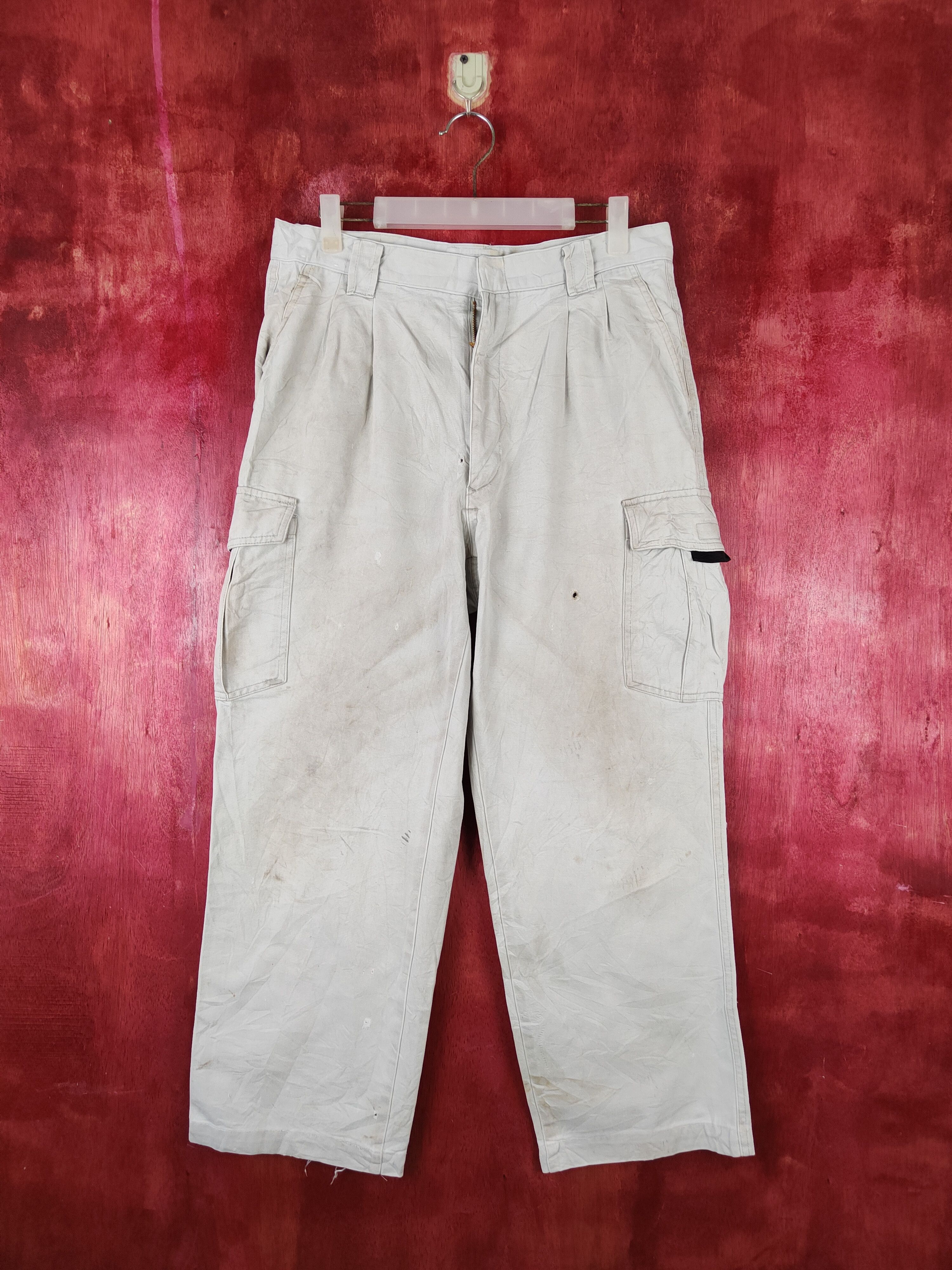 Japanese Brand Japanese Brand Light Gray Multipocket Cargo Pants #S1297 Size US 32 / EU 48 - 1 Thumbnail