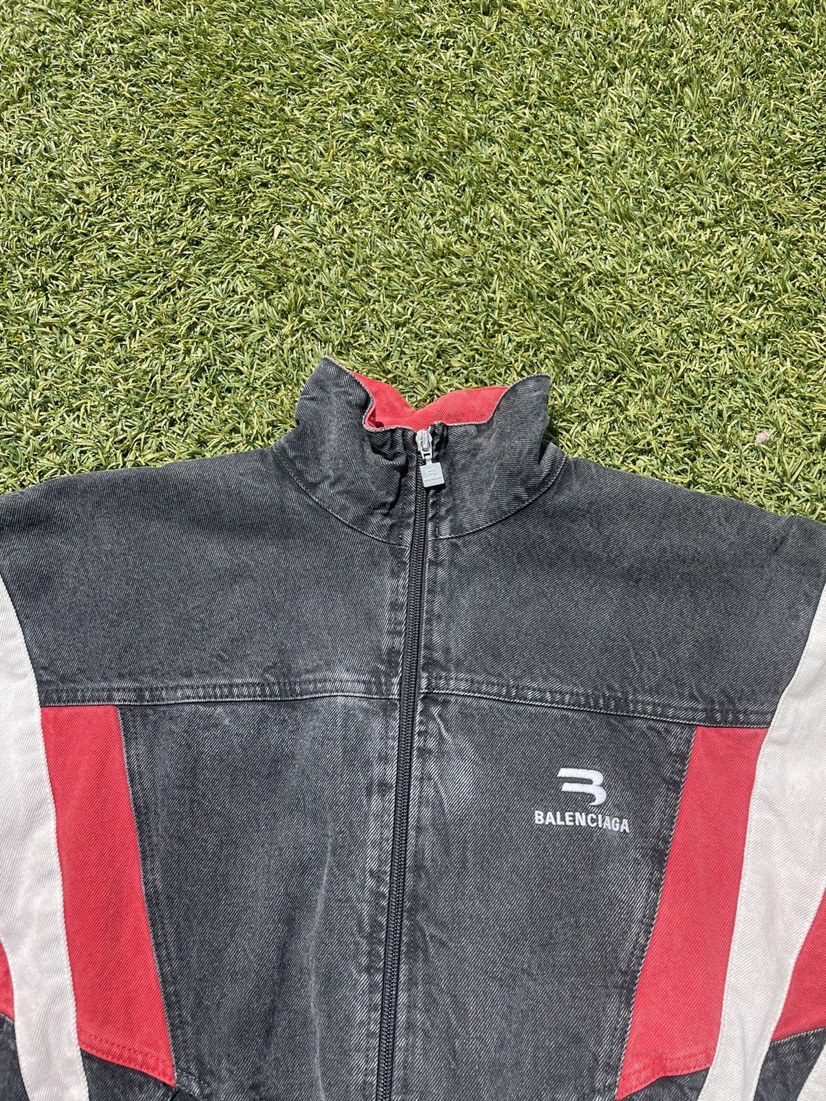 Balenciaga SS21 Balenciaga Sporty B Denim Track Set Size US 31 - 7 Thumbnail
