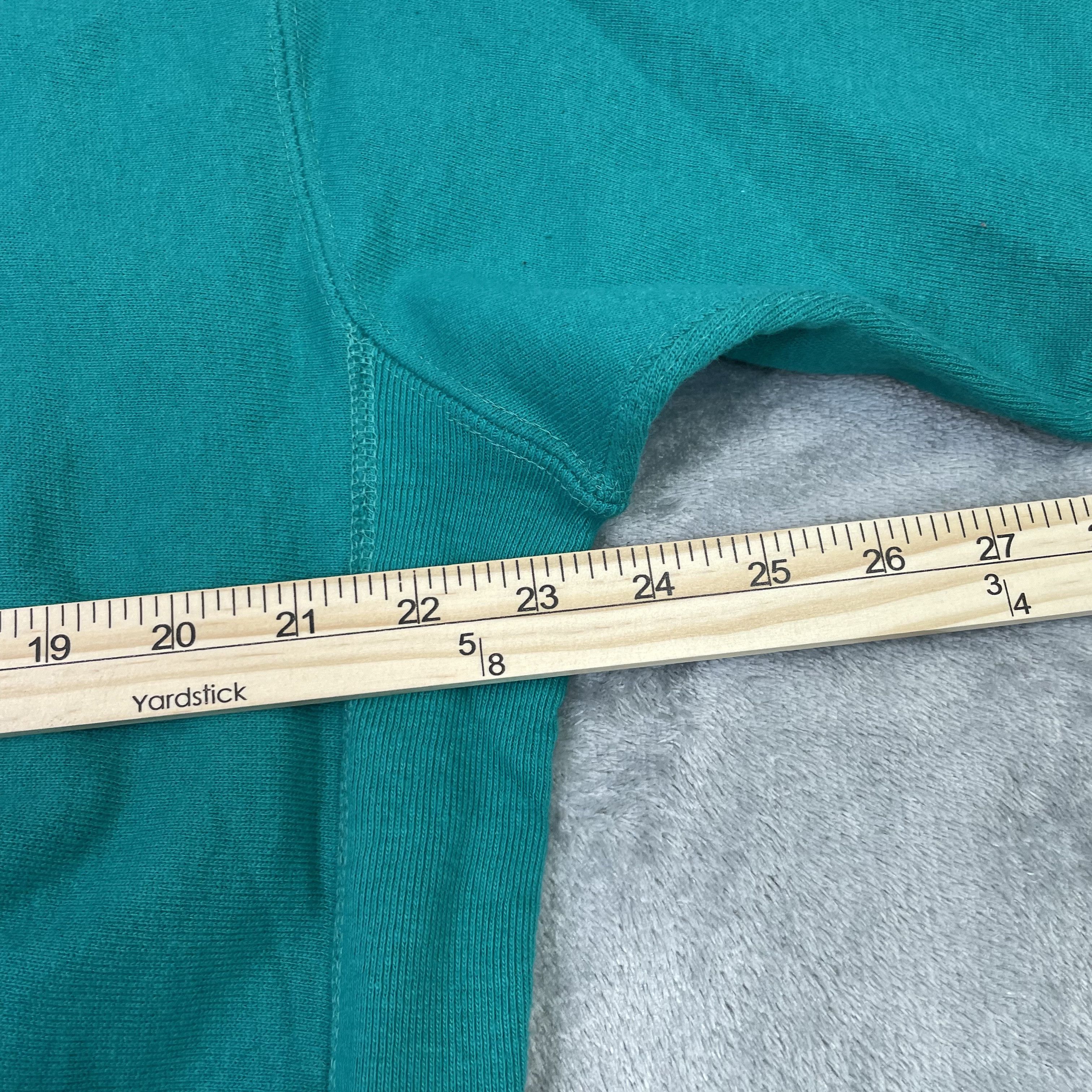 Champion × Vintage Vintage 90s Champion Spellout Reverse Weave Sweatshirt teal Size US L / EU 52-54 / 3 - 7 Thumbnail