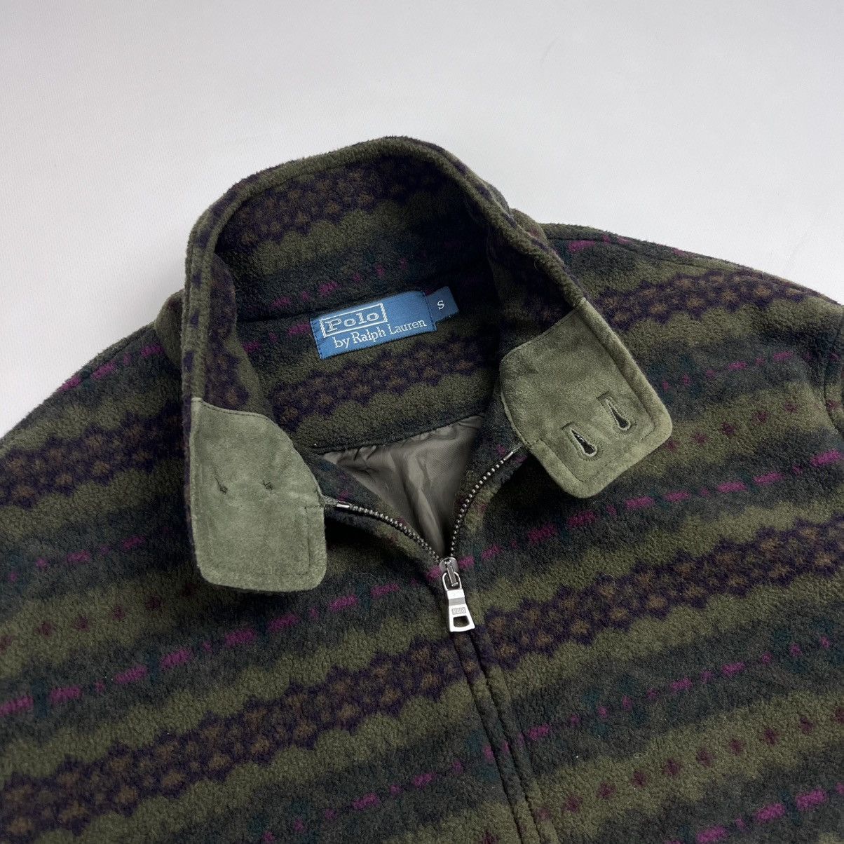 Polo Ralph Lauren × Vintage Ralph Lauren Fair isle pattern fleece jacket Size US S / EU 44-46 / 1 - 4 Thumbnail