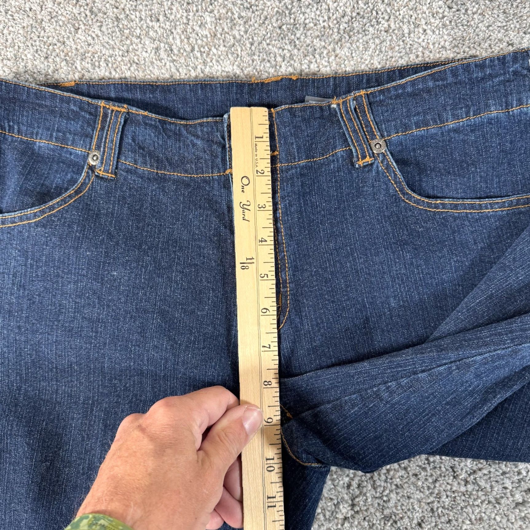 Vintage VINTAGE Suzanne Somers Collection Jeans Flare 10 Denim Mid Rise Women Blue Stretch Size 32" / US 10 / IT 46 - 6 Thumbnail