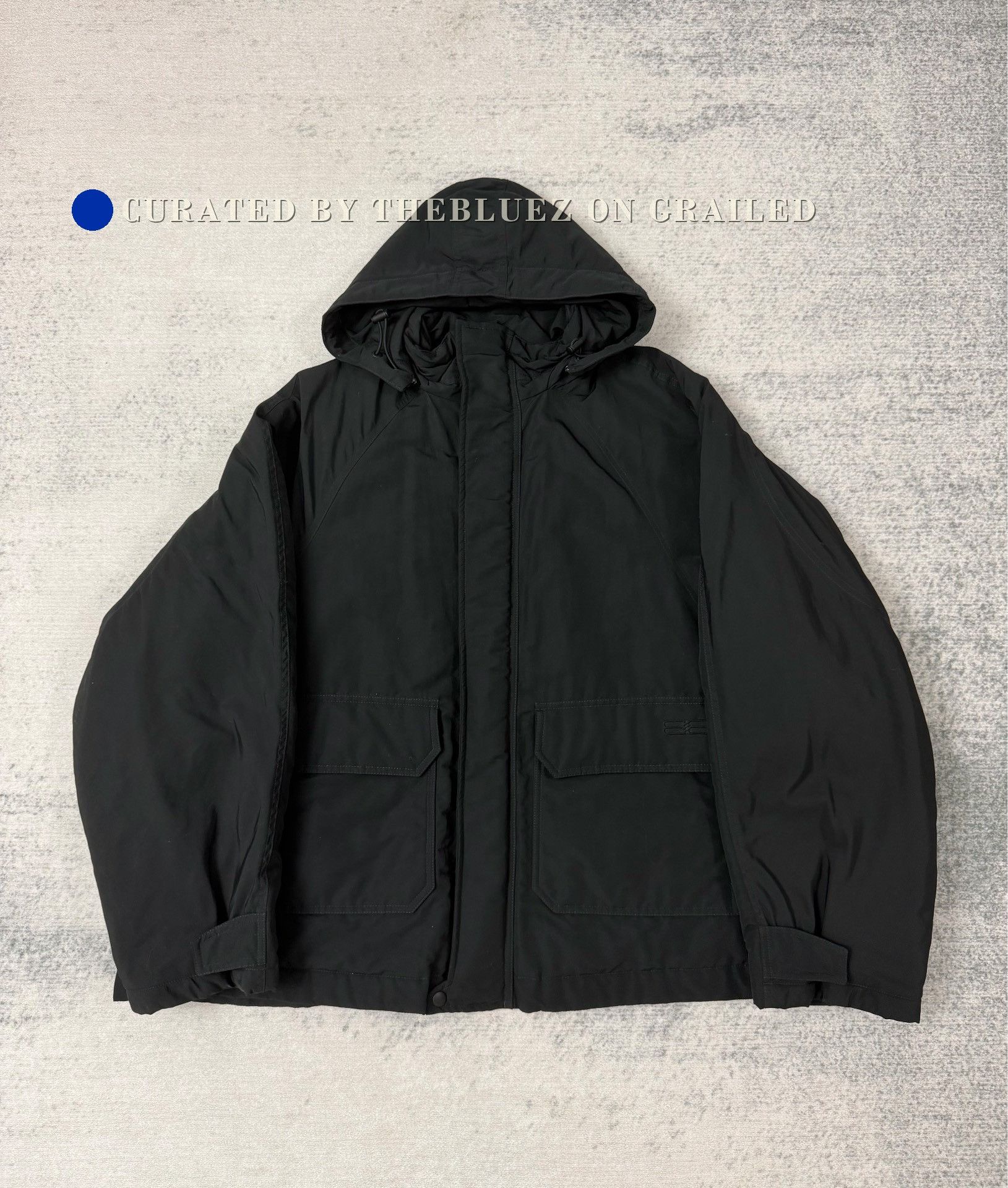 Balenciaga Balenciaga Black Double B Embroidered Parka Size US S / EU 44-46 / 1 - 1 Thumbnail