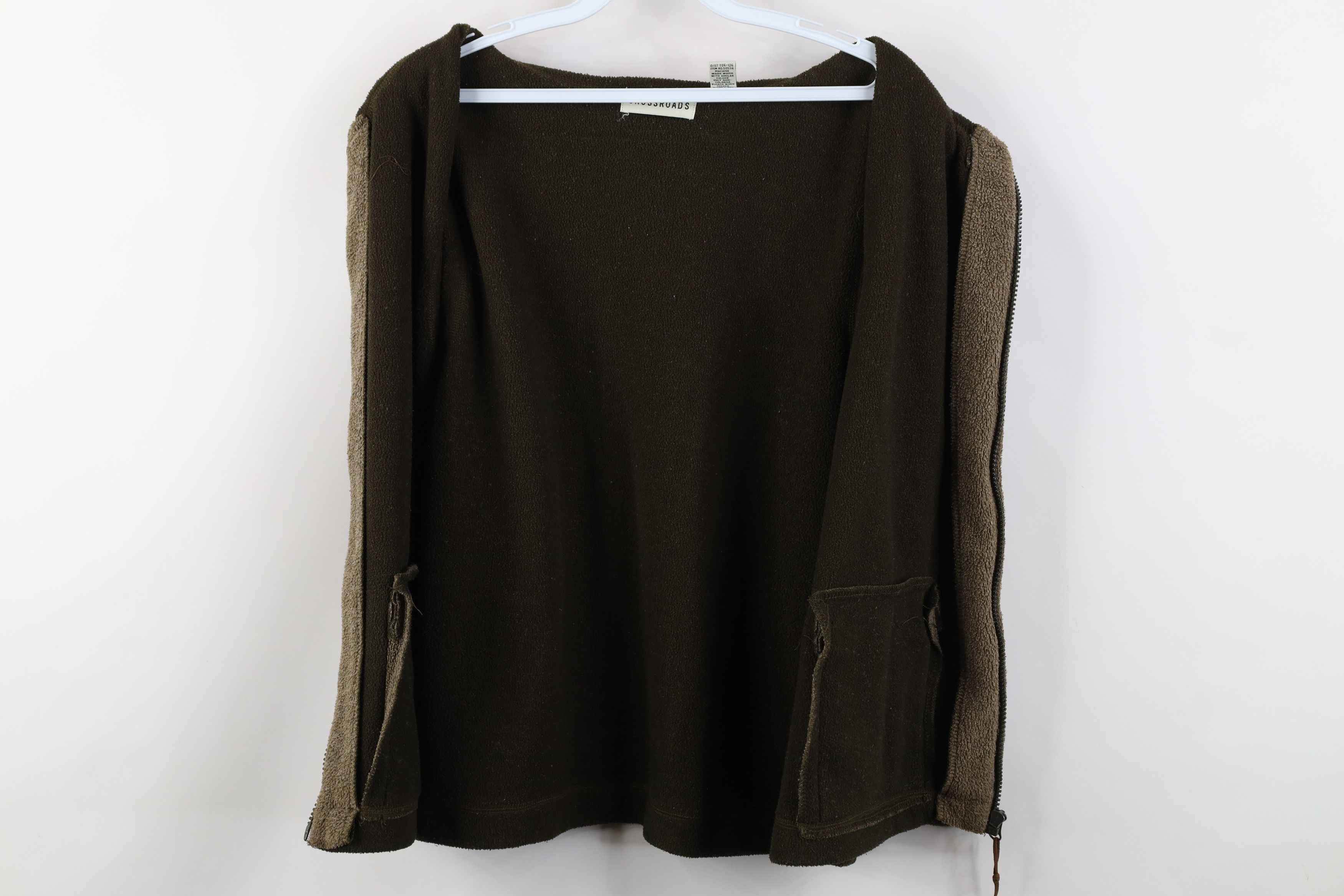 Vintage Vintage 90s Streetwear Fleece Full Zip Vest Jacket Green Size XL / US 12-14 / IT 48-50 - 9 Thumbnail