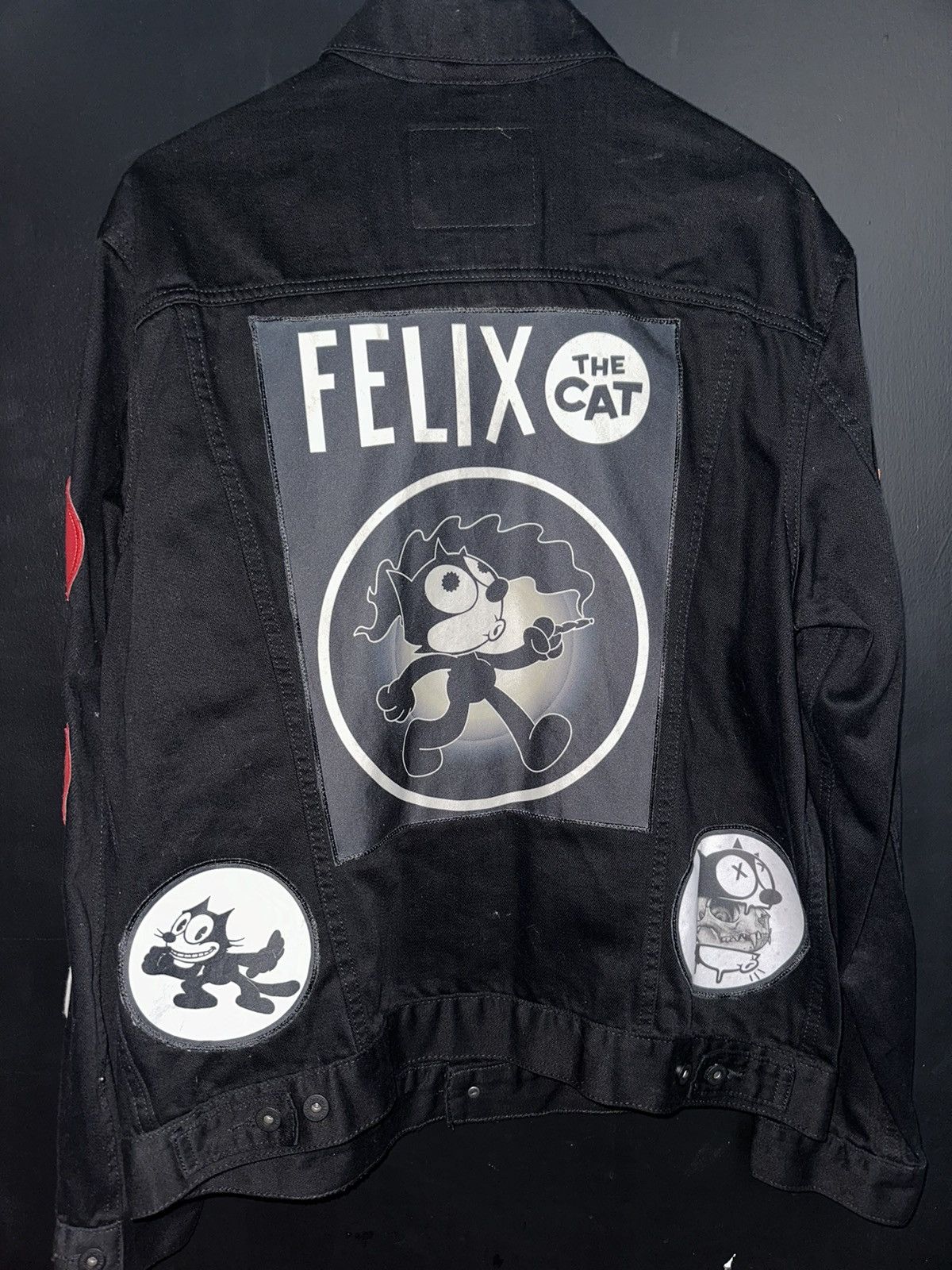 Levi's Vintage Clothing Levi’s Denim Jacket Custom Felix the Cat Size US XL / EU 56 / 4 - 2 Thumbnail