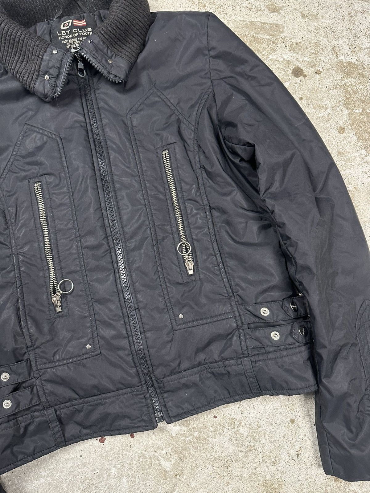If Six Was Nine Vintage Y2K Black Moto Biker Style Multi Zip Jacket Size US S / EU 44-46 / 1 - 6 Thumbnail