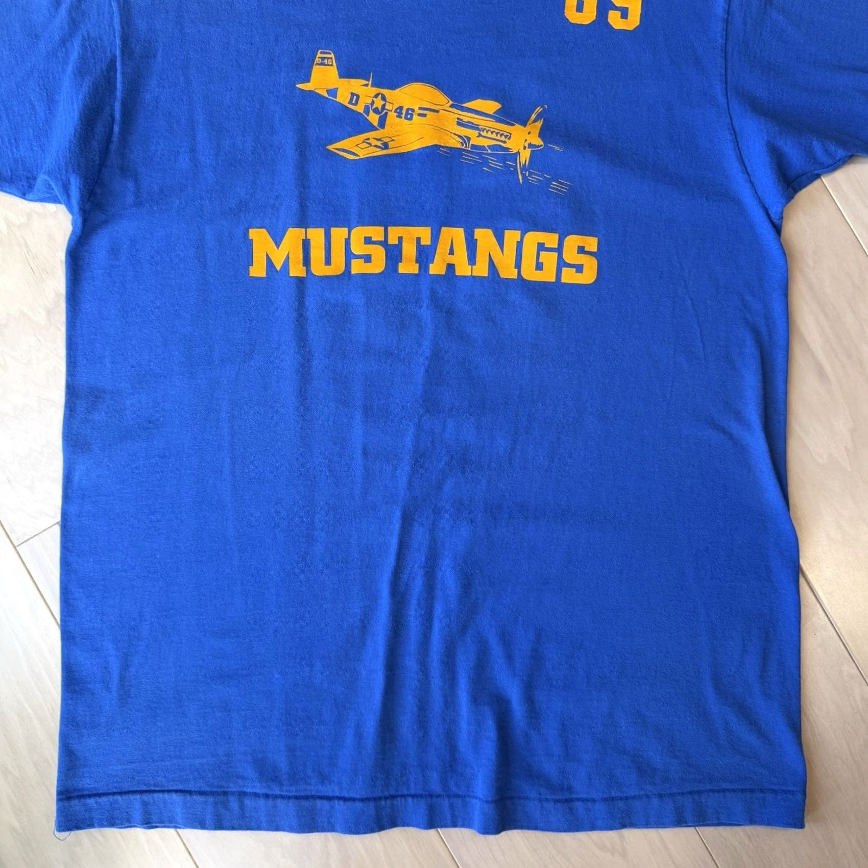 Vintage Vintage P51 Mustang Shirt XL Blue 90s Military Fighter Jet Made in USA Shirt Mens XL Blue 90s USA Planes Vintage Nike Size US XL / EU 56 / 4 - 4 Thumbnail