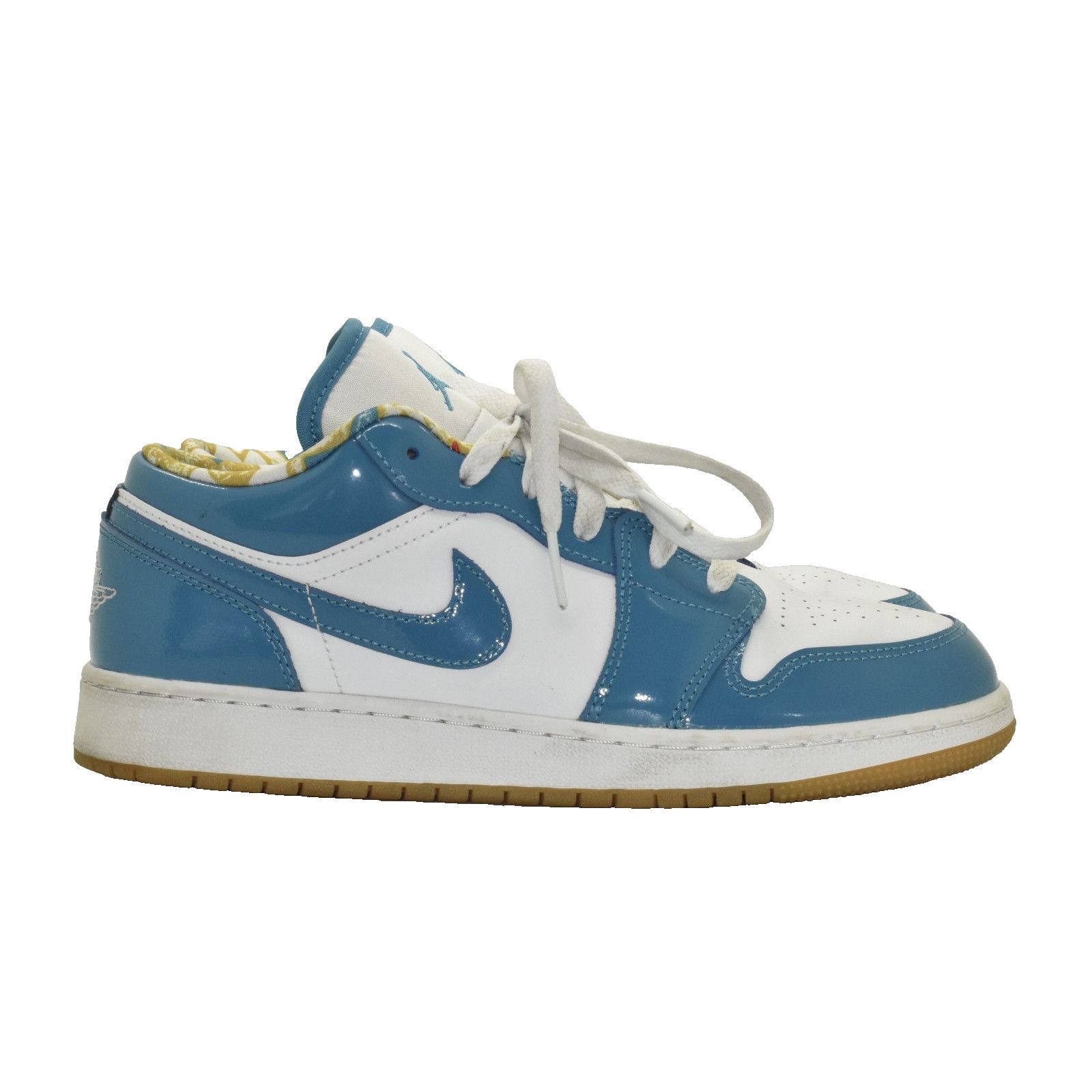 Nike NIKE AIR JORDAN 1 LOW SE Teal/White Boys Shoes DM0589-400 7Y Size US 5.5 / EU 38 - 2 Thumbnail