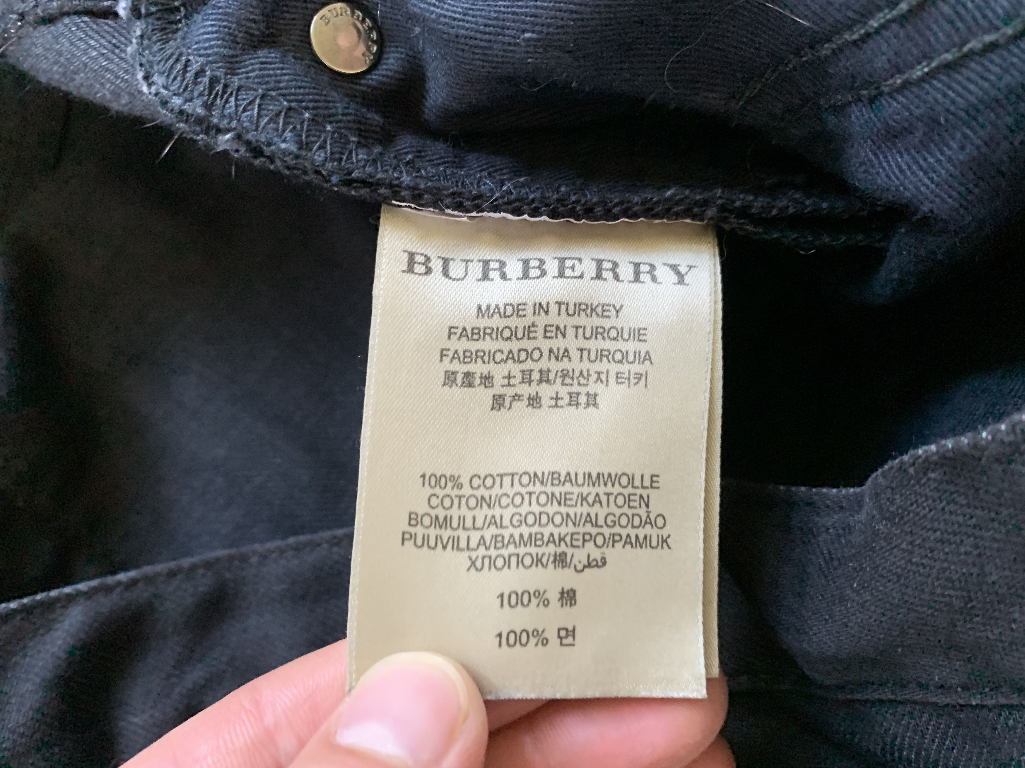 Burberry Burberry Mens Black Stretch Jeans Size US 32 / EU 48 - 8 Thumbnail