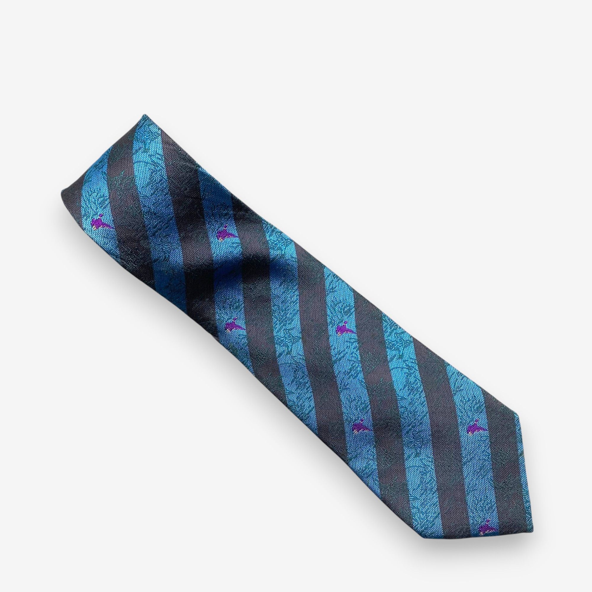 Lanvin Vintage Lanvin SILK Necktie Cravate Pure Silk Neck Tie Size ONE SIZE - 1 Thumbnail