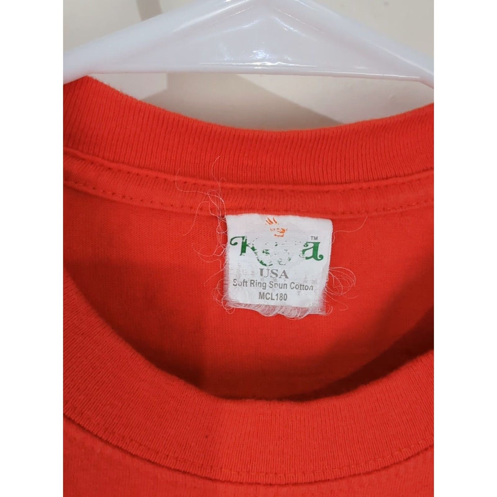 Vintage VINTAGE Thunder Sportswear Biker Forever Long Sleeve Shirt Orange Medium Men Crew Neck FLAMES 90s Hip Hop Biker Size US M / EU 48-50 / 2 - 2 Thumbnail