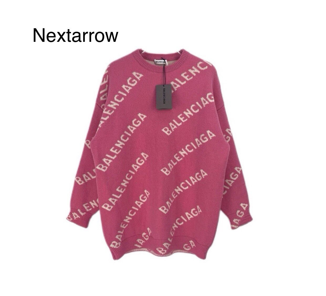 Balenciaga Balenciaga pink bullet screen knitted cardigan shirt Size US S / EU 44-46 / 1 - 1 Thumbnail