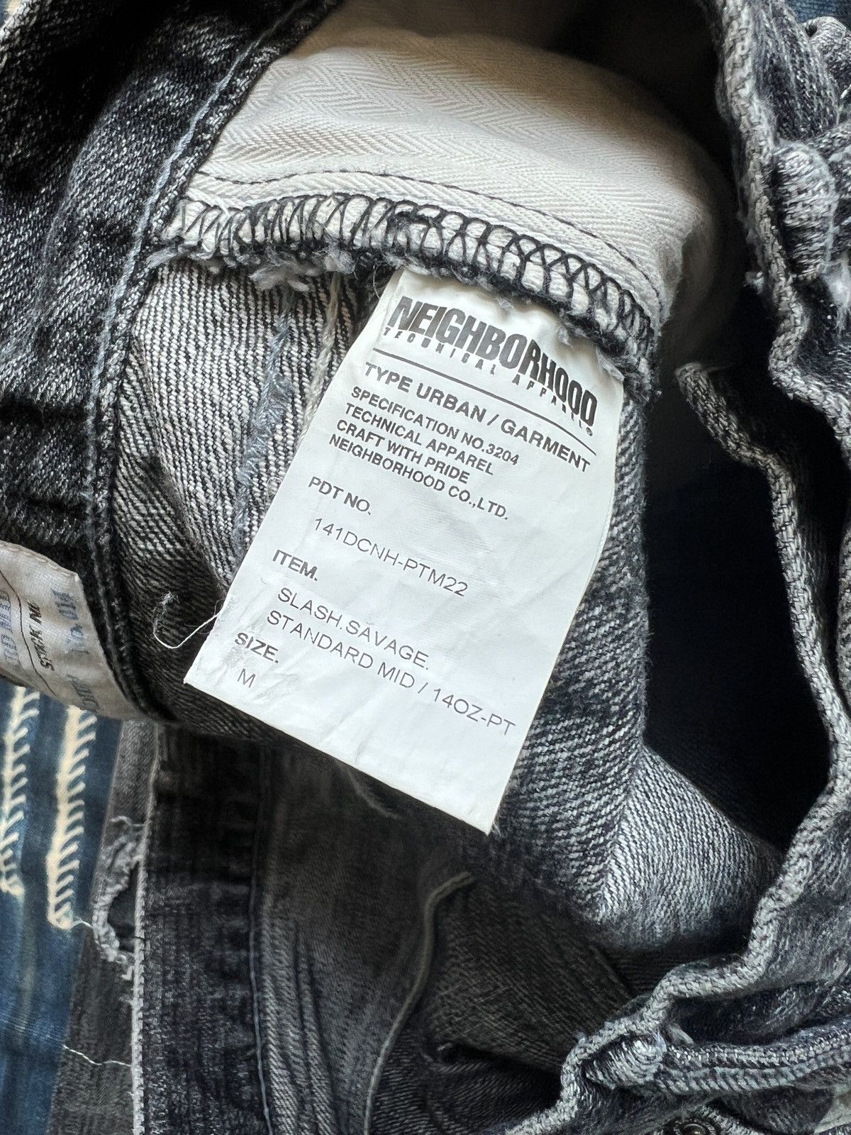 Neighborhood Neighborhood Archive AW14 Destroyed Selvedge Denim Jeans Size US 32 / EU 48 - 10 Thumbnail