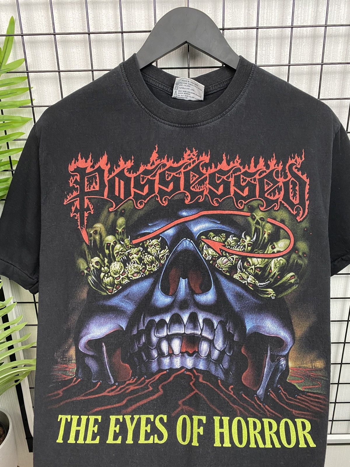 Band Tees × Vintage POSSESSED "THE EYES OF HORROR" vintage T shirt Tee Men L Size US L / EU 52-54 / 3 - 9 Thumbnail