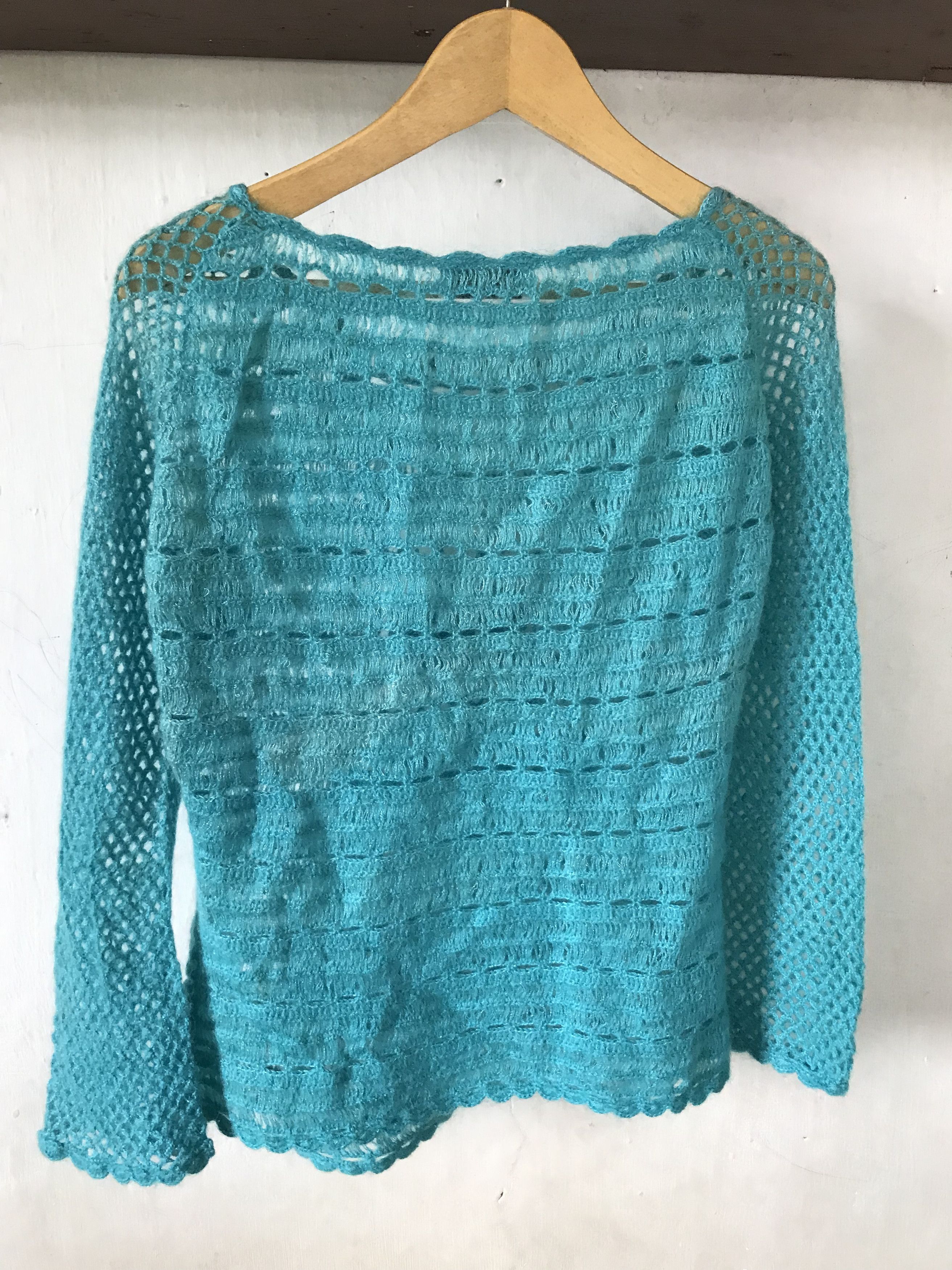 Nicole Club Nicole Club Mohair Butterfly Open Knitted Fish Net Size S / US 4 / IT 40 - 5 Thumbnail