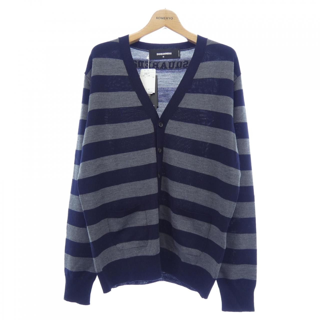 Dsquared2 Dsquared2 Dsquared2 Wool Cardigan Textile Tops S74HA1120 DUTY FREE for USA Size ONE SIZE - 1 Thumbnail