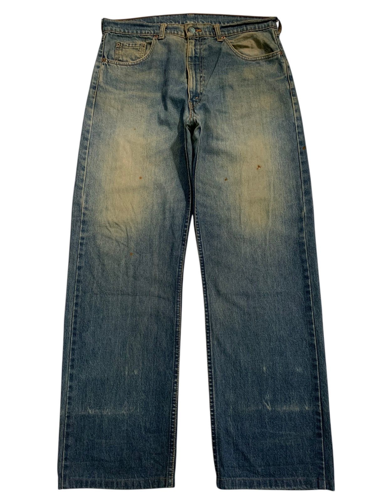 Levi's VINTAGE LEVIS 512 FADED & RUSTY DISTRESSED DENIM Size US 35 - 1 Thumbnail