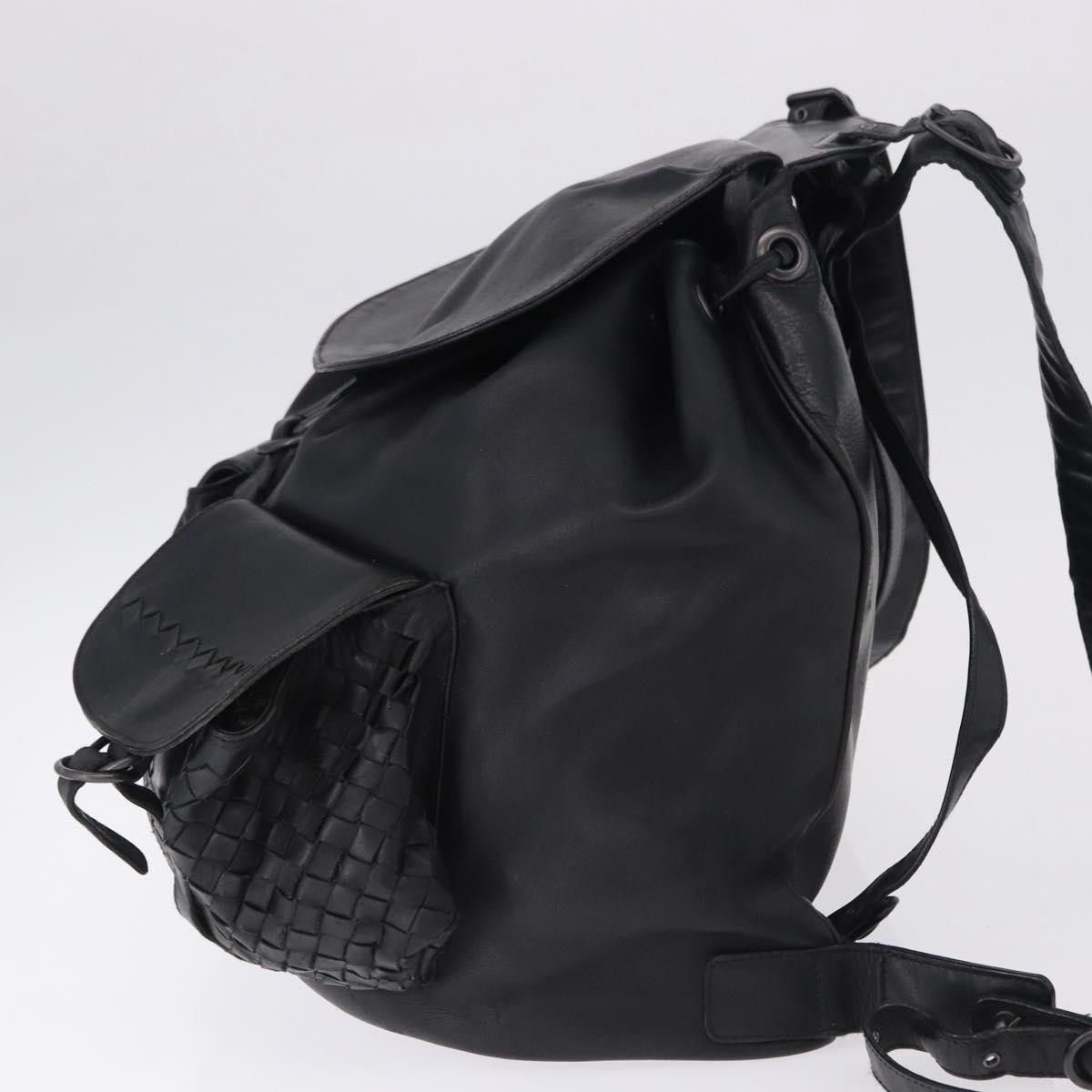 Bottega Veneta BOTTEGA VENETA INTRECCIATO Backpack Leather Black 155095 Size ONE SIZE - 3 Thumbnail