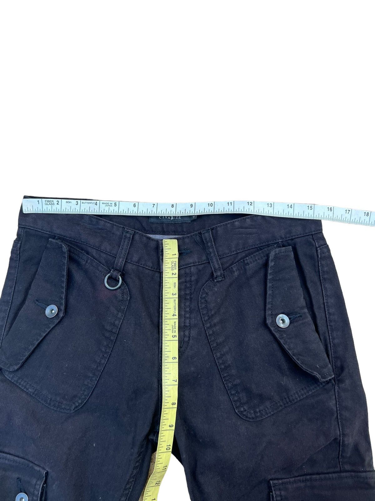 CIVARIZE Civarize Low Rise Black Parachute Tactical Cargo Trouser Size US 29 - 3 Thumbnail