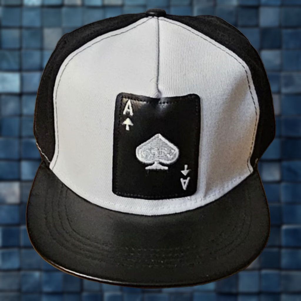 Vintage Ace Of Spades Baseball Cap Mens Adjustable Black White Size ONE SIZE - 1 Thumbnail